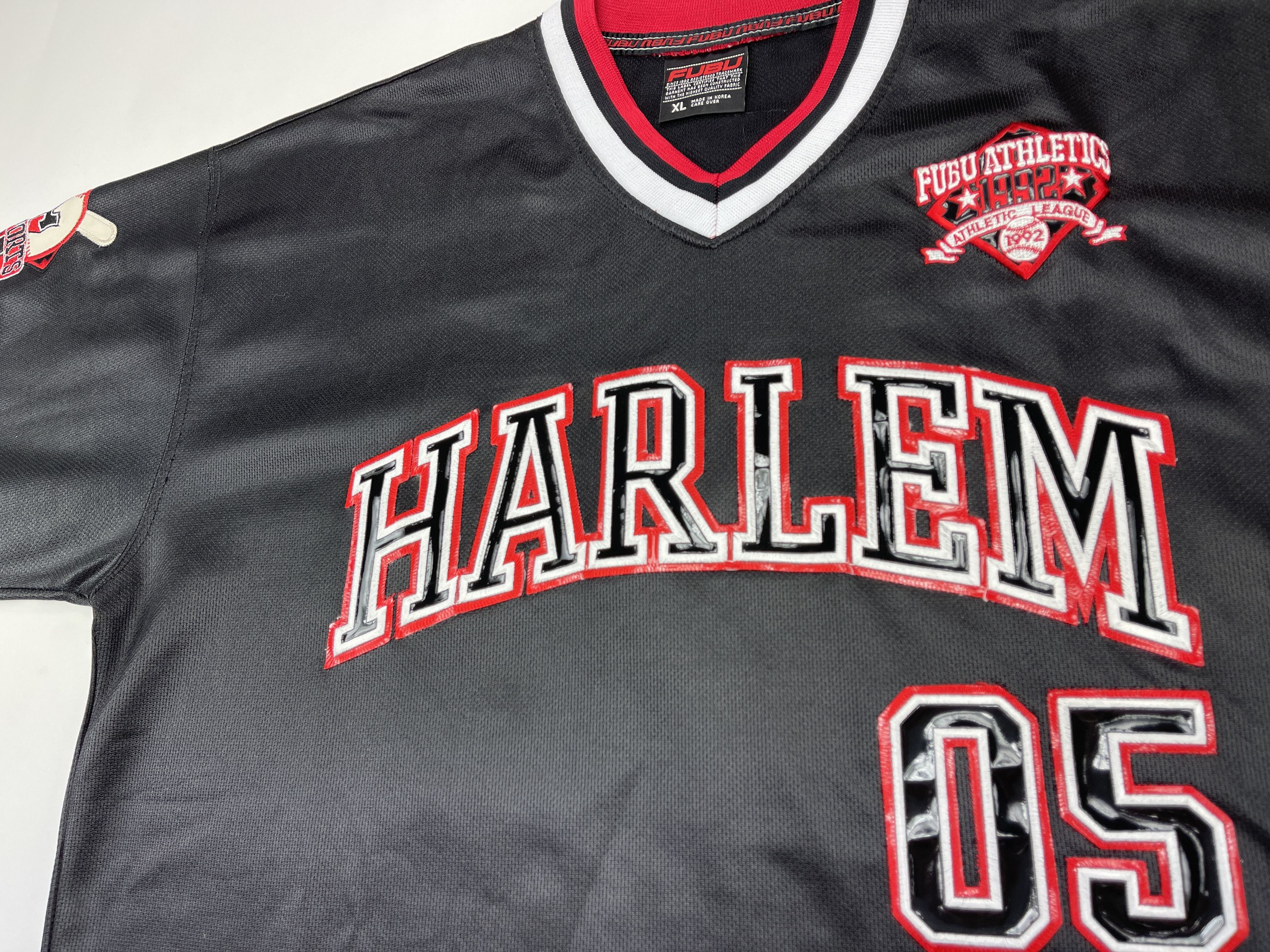 Fubu FUBU jersey, vintage HARLEM t-shirt New York, City Series XL Size US XL / EU 56 / 4 - 6 Thumbnail