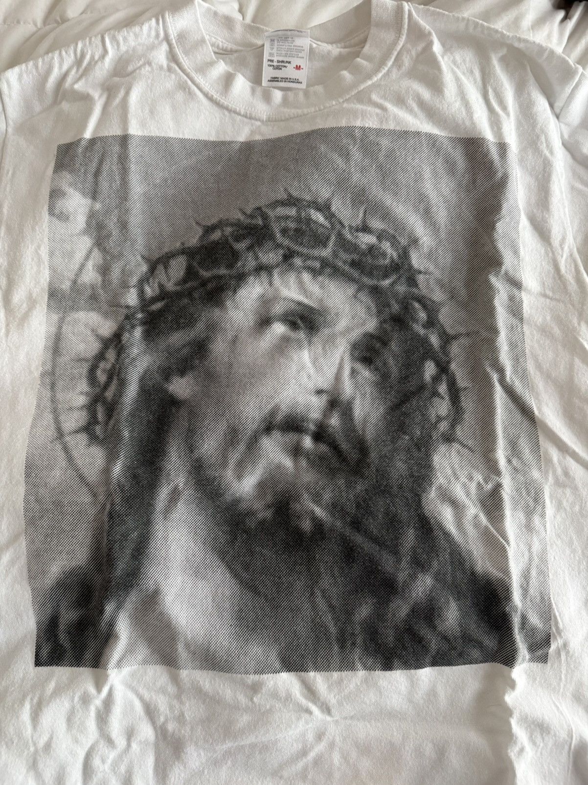 Vintage Vintage 90s Archaic Smile Jesus Christ T-Shirt Rare Medium