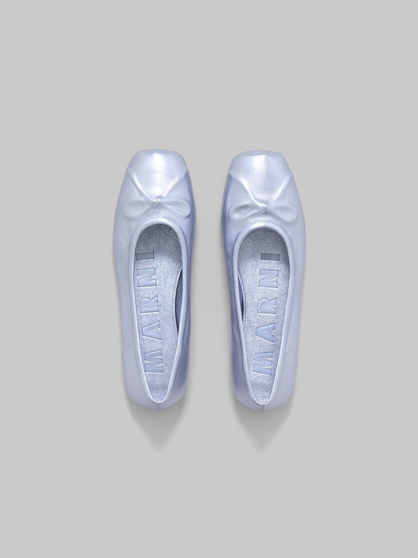 Marni o1w1db11125 Little Bow Ballet Flat in Light Blue Size US 7 / IT 37 - 4 Thumbnail