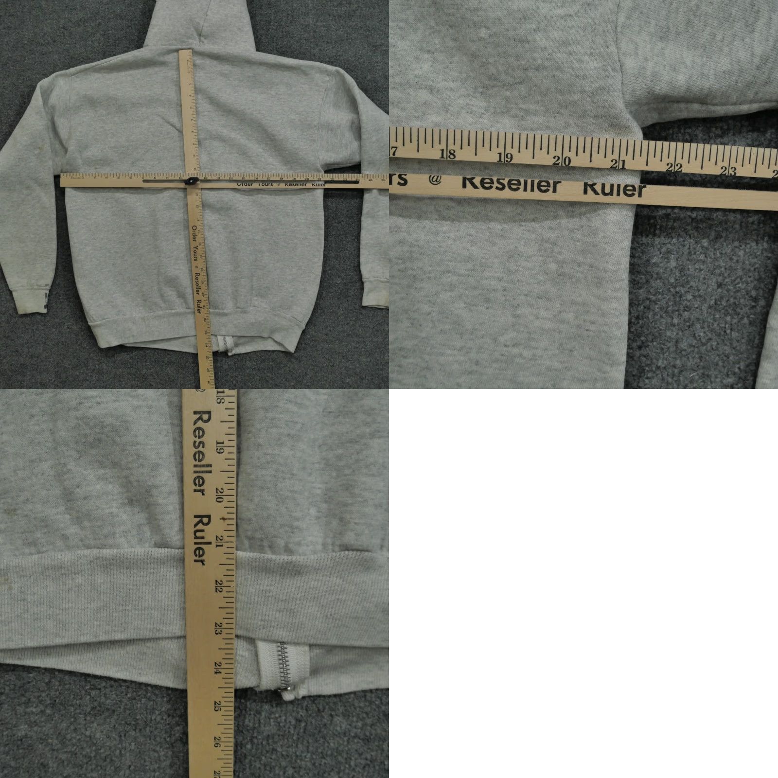 Hanes VINTAGE Hanes Hoodie Adult Mens XL Gray 90s Full Zip Size US XL / EU 56 / 4 - 9 Thumbnail