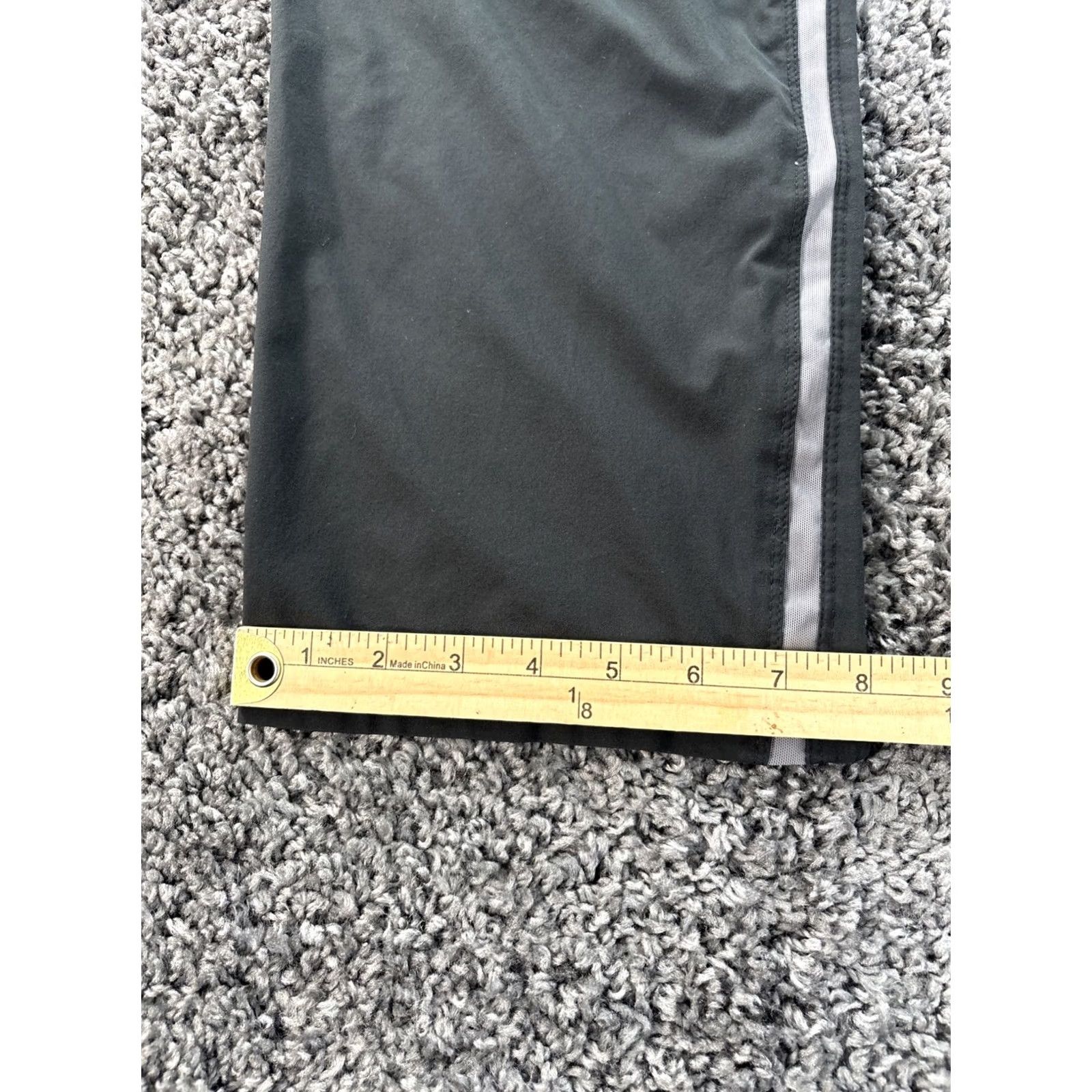 Nike VINTAGE Nike Track Pants Mens Small Gray Striped Track Ankle Zip Baggy Size US 29 - 3 Thumbnail