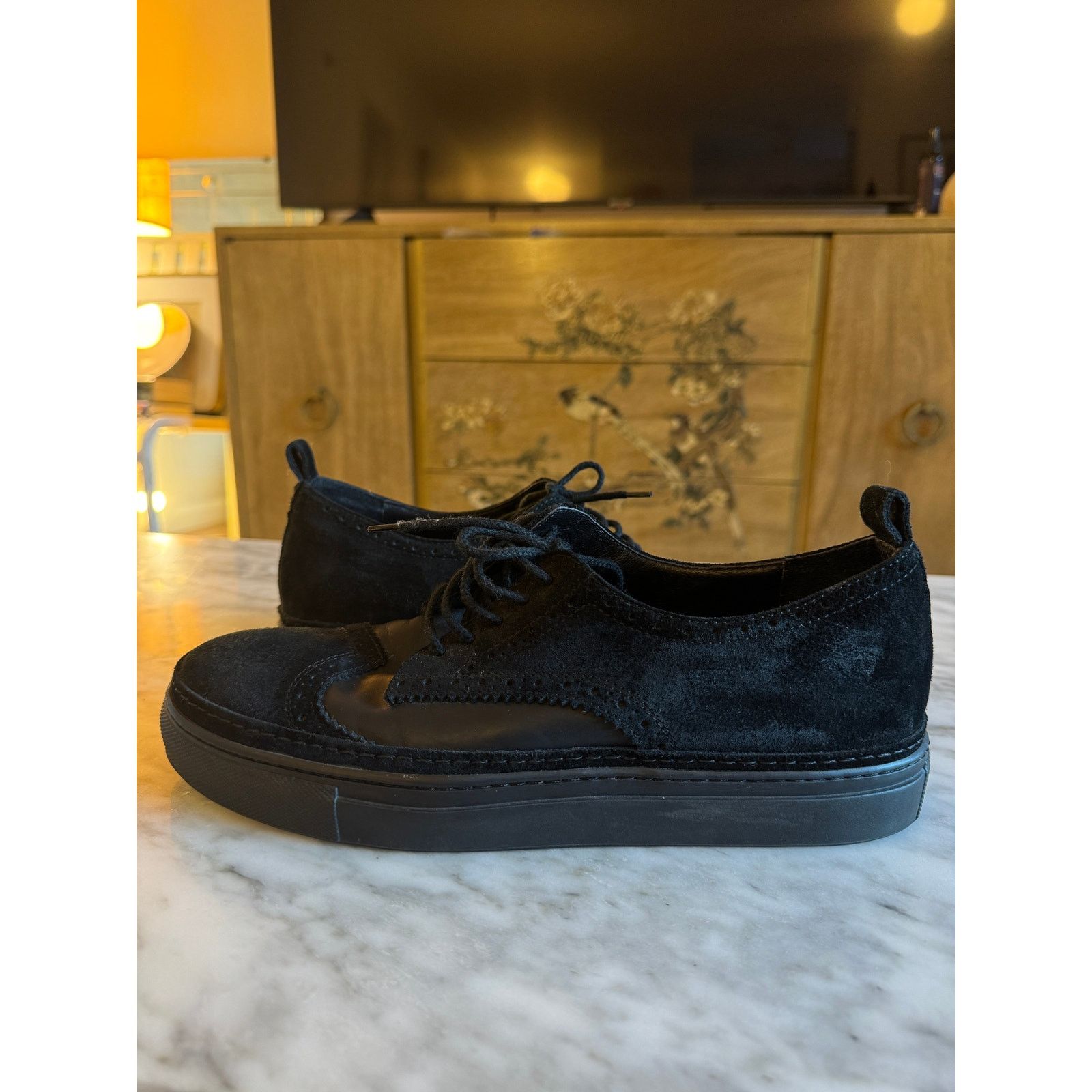 Ann Demeulemeester Ann Demeulemeester Men's Black Suede Sneakers Size US 6 / EU 39 - 3 Thumbnail