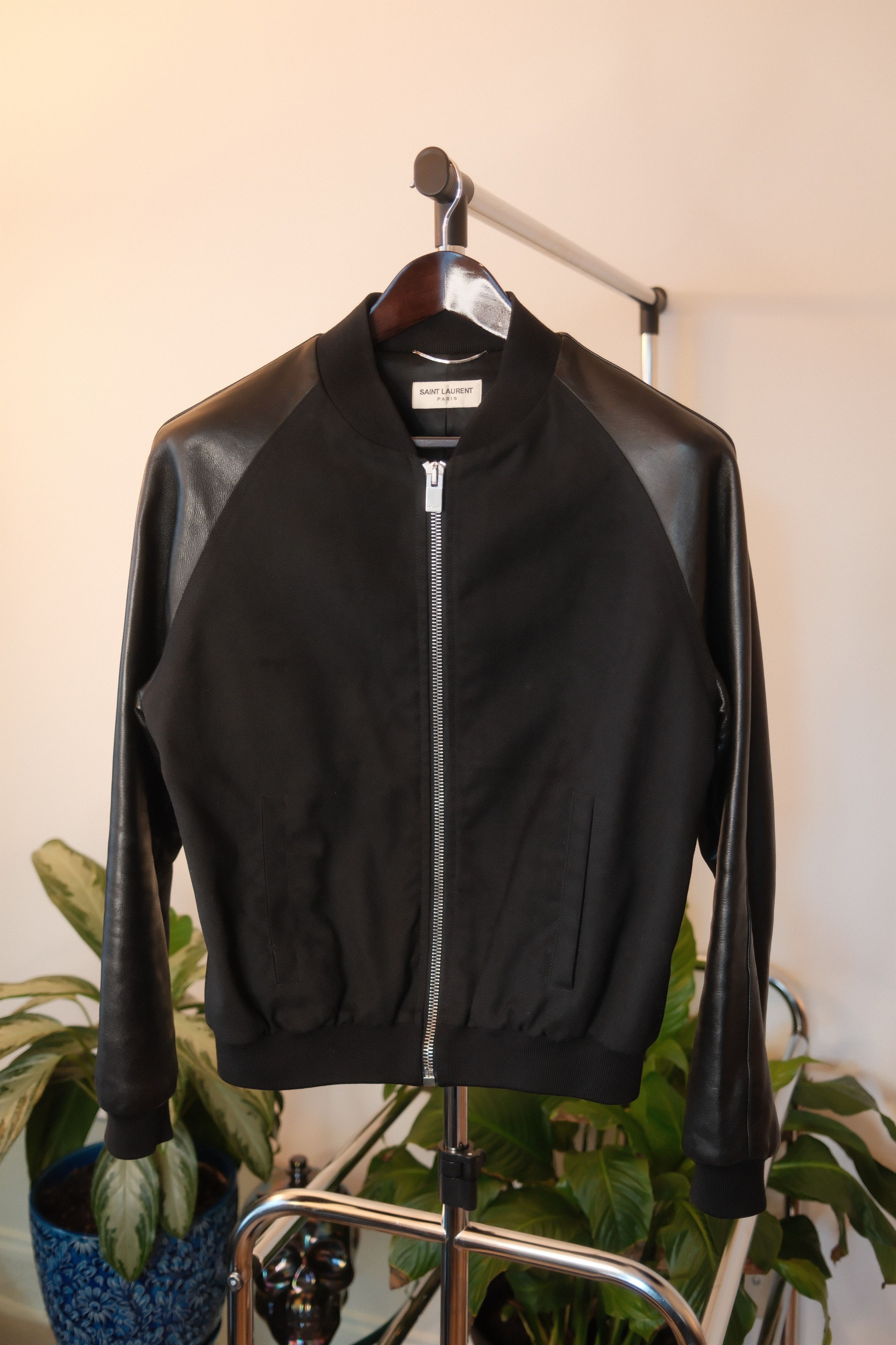 Saint Laurent Paris Hedi Era Lambskin Bomber - Buttery Leather Size US M / EU 48-50 / 2 - 1 Thumbnail