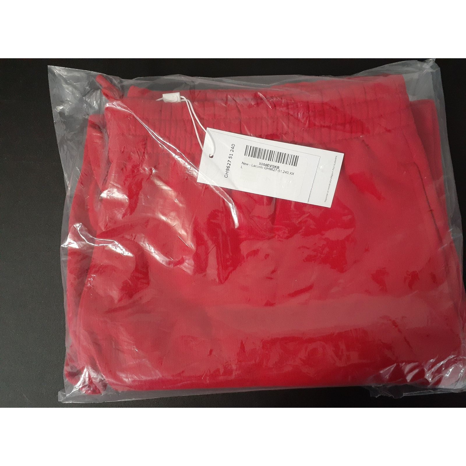 & Other Stories Lacoste Men's Organic Brushed Cotton Fleece Shorts Rouge XXL Size US 42 / EU 58 - 3 Thumbnail
