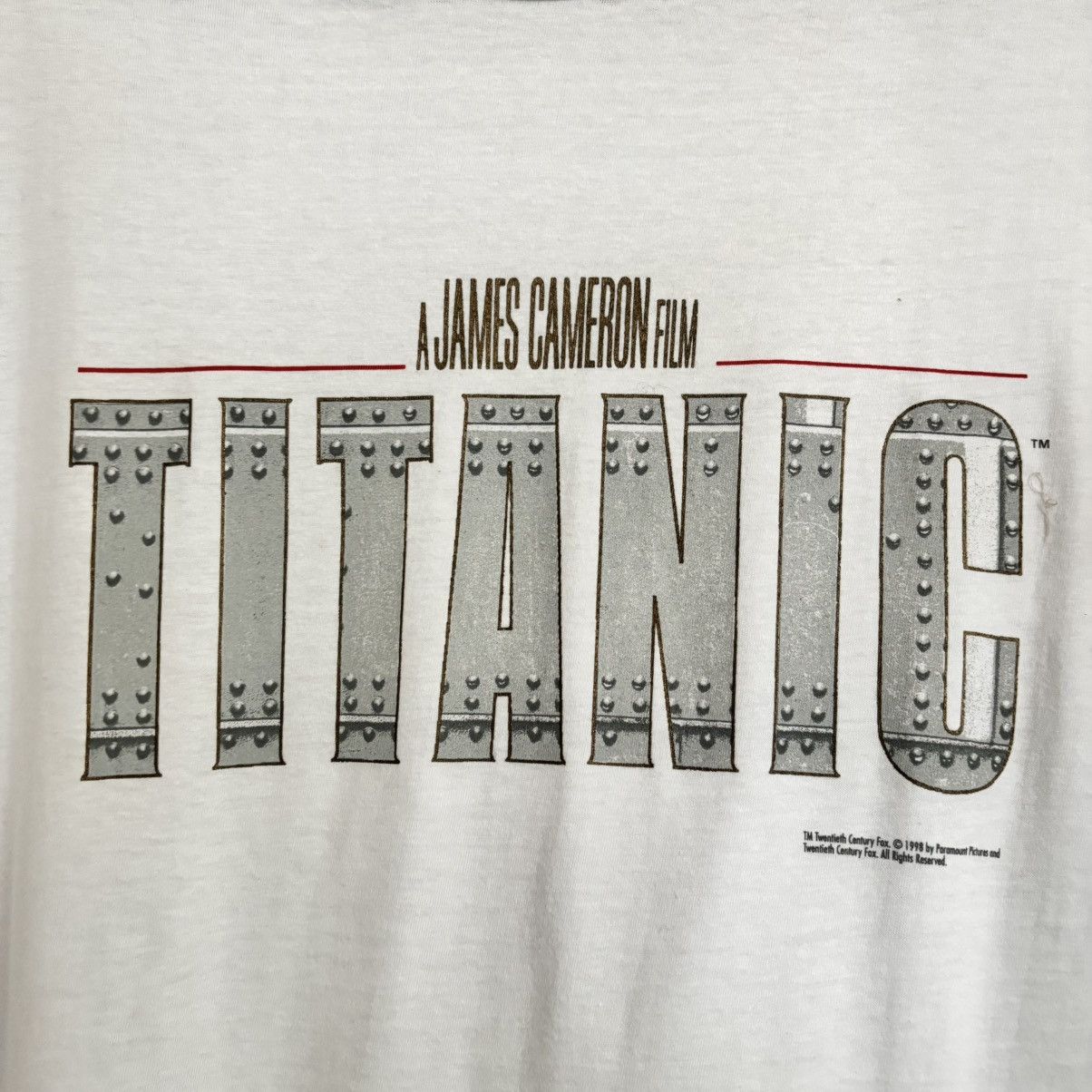 Vintage Vintage 90’s Titanic Movie T-Shirt Punk ERD Grunge Tee Size US XL / EU 56 / 4 - 4 Thumbnail