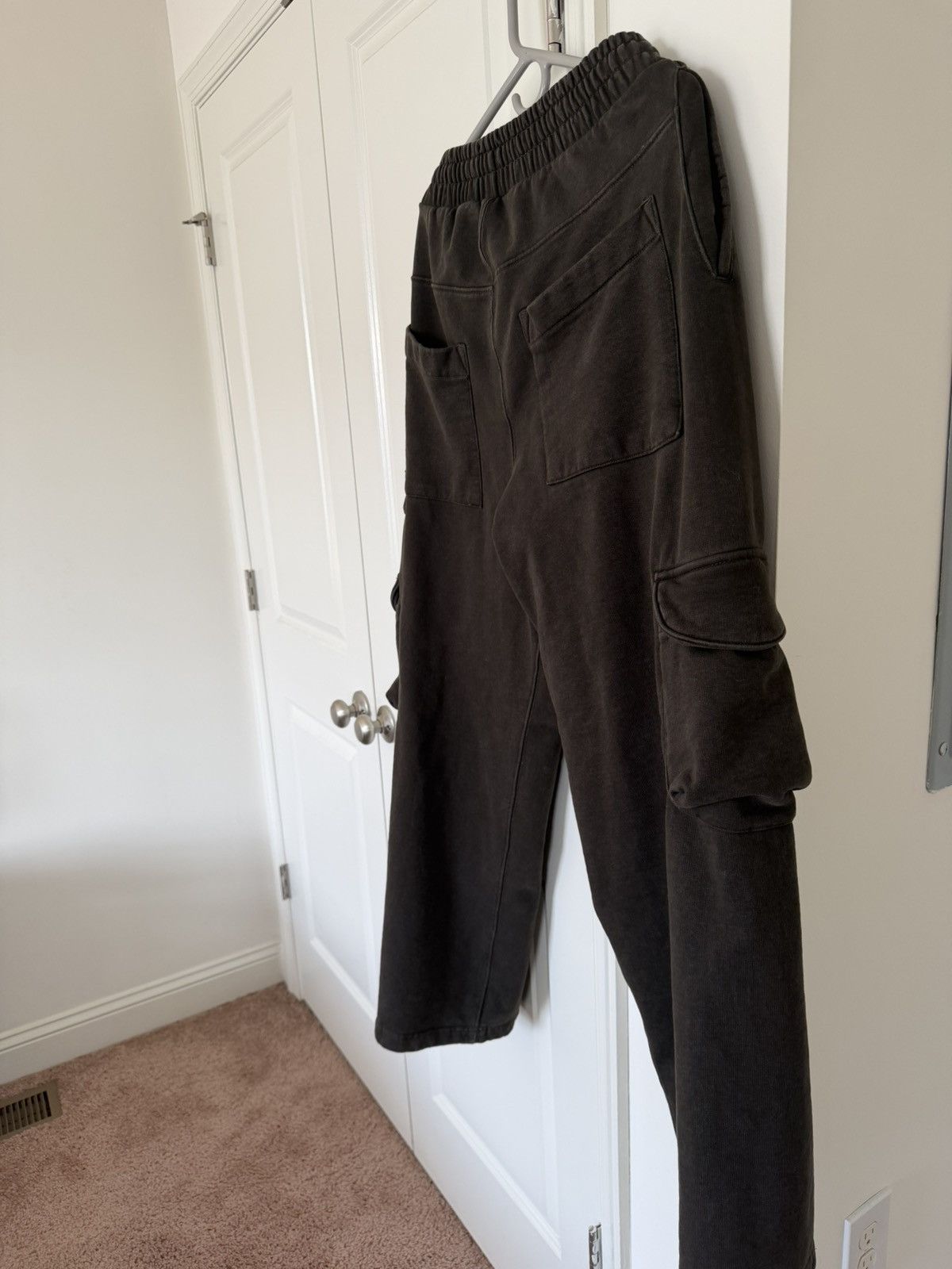 Zara Chocolate Brown Cargo Baggy Sweatpants Size US 34 / EU 50 - 5 Thumbnail