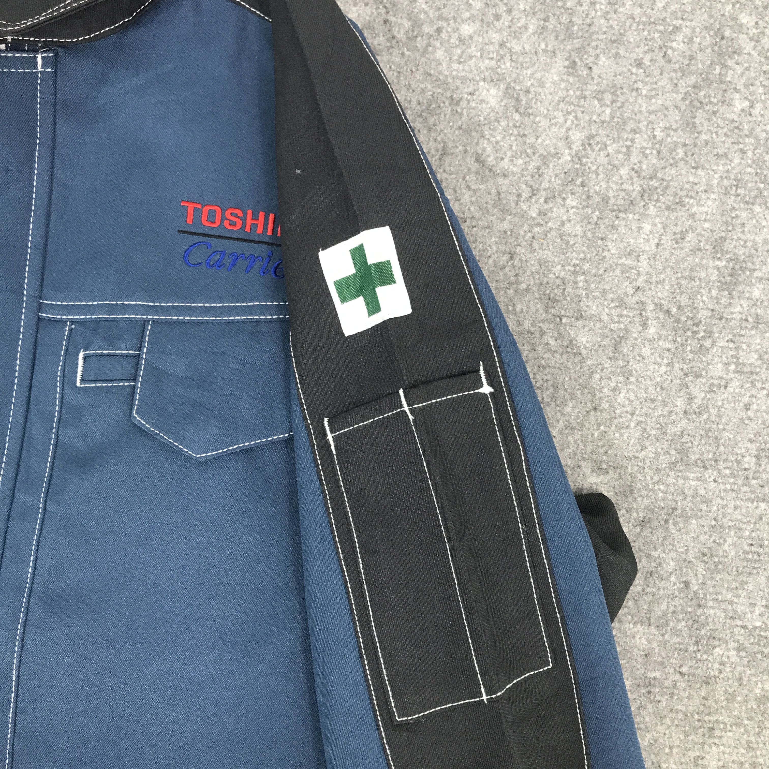 Japanese Brand Rare Toshiba carrier Worker Jacket Size US L / EU 52-54 / 3 - 12 Thumbnail