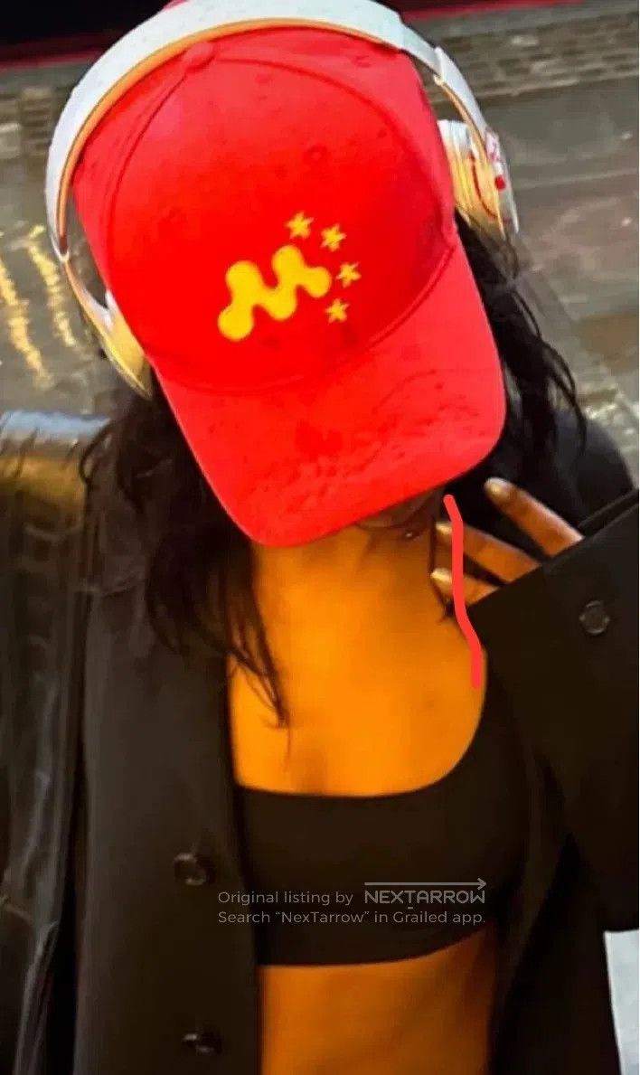 Mowalola Mowalola Red Flag Hat. Size ONE SIZE - 5 Thumbnail