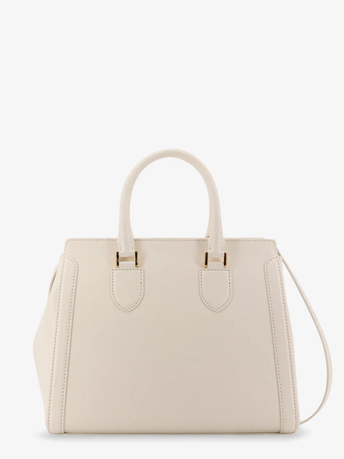 Alexander McQueen A. McQueen Birdee Lrg White Leather Top Handle Bag Auth Size ONE SIZE - 2 Thumbnail