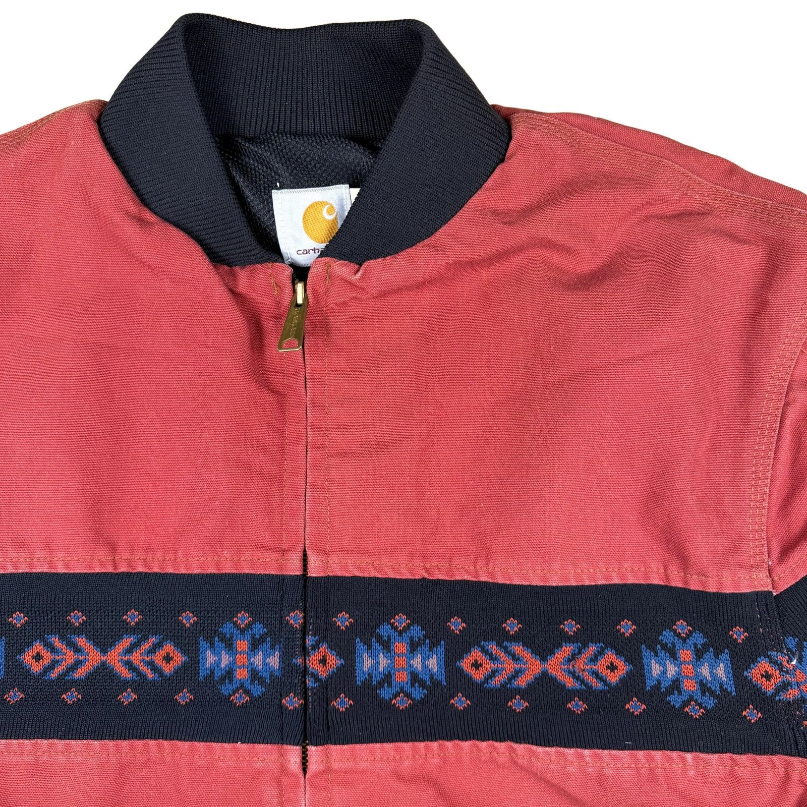 Carhartt Vintage 1994 Carhartt Aztec JR0456 Red Bomber Jacket XXL Size US XXL / EU 58 / 5 - 4 Thumbnail
