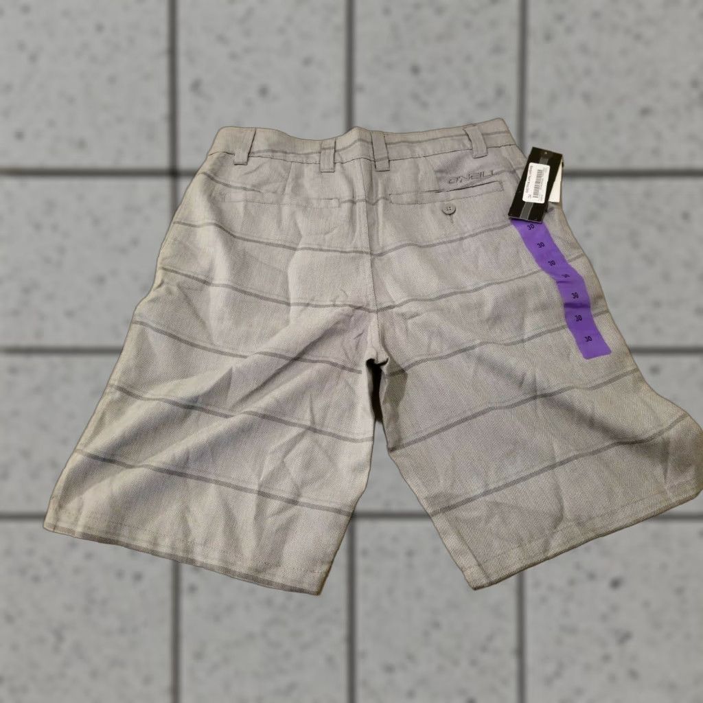 O'Neill O'Neill Mens Khaki Shorts Athletic Chino Gray 30 Regular Fit Size 30 31 Athletic Mens Gray O'Neill Shorts Size US 30 / EU 46 - 1 Thumbnail