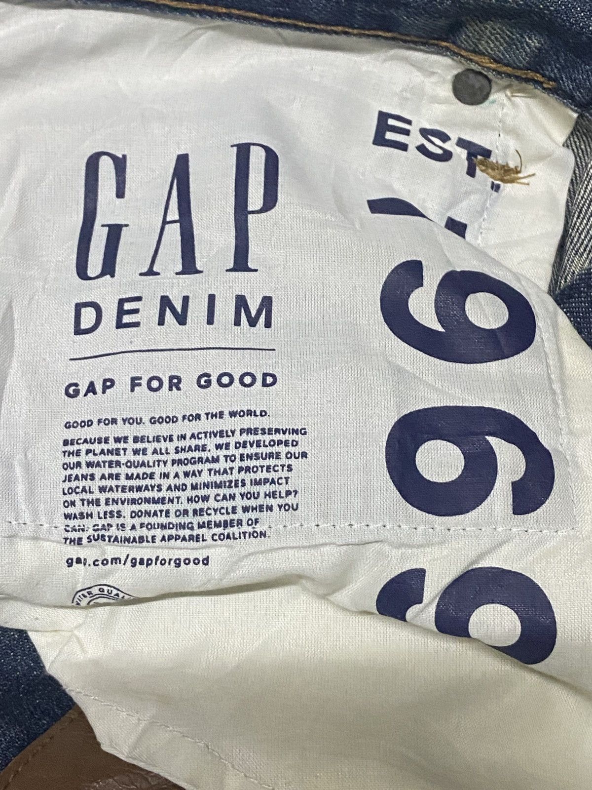 Gap × Yeezy Vintage Gap Denim Distressed Slim Jeans Size US 35 - 15 Thumbnail