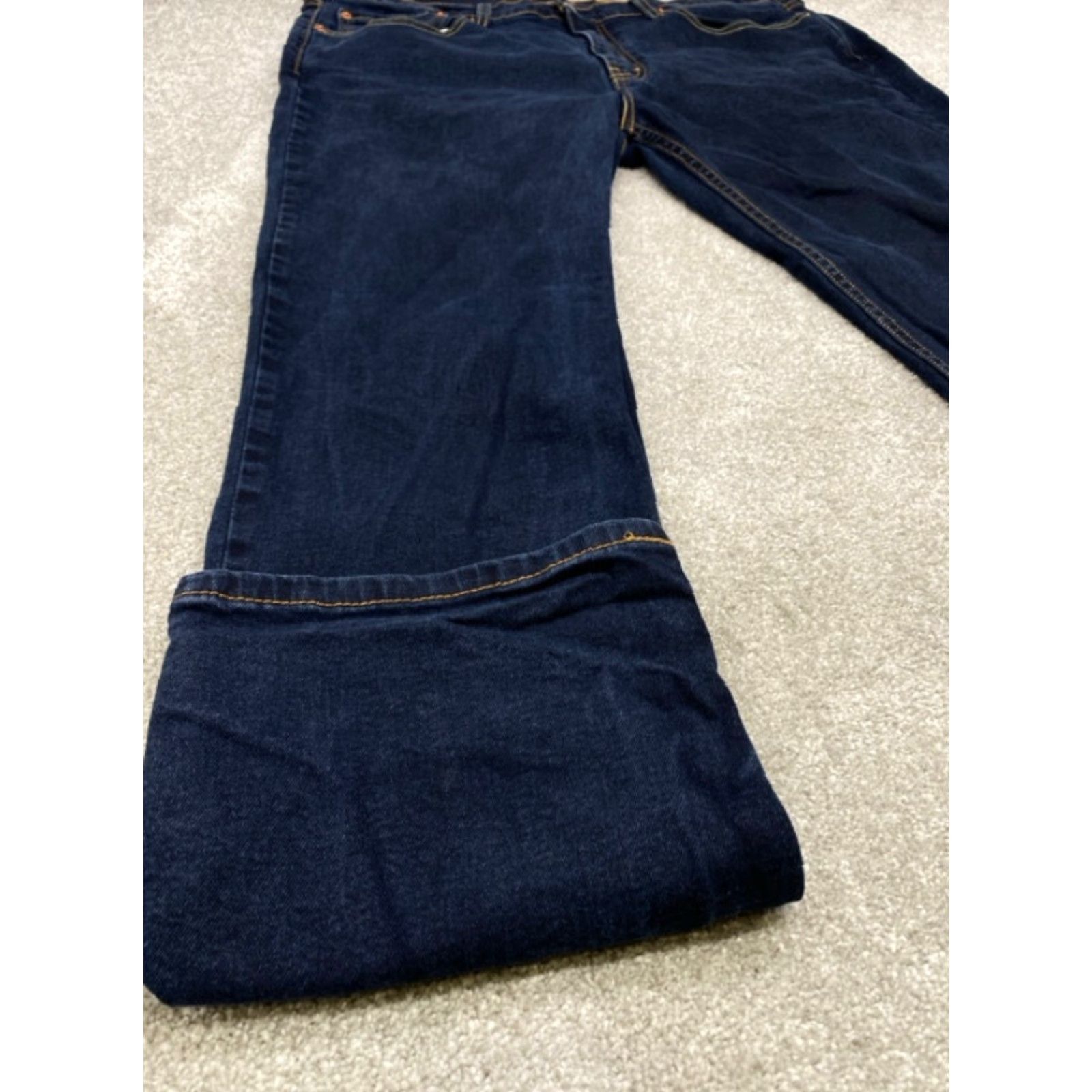 Levi's Levi's 514 Jeans Mens 38x32 Blue Denim Regular Fit Straight Leg Cotton 4656 Size US 38 / EU 54 - 2 Thumbnail