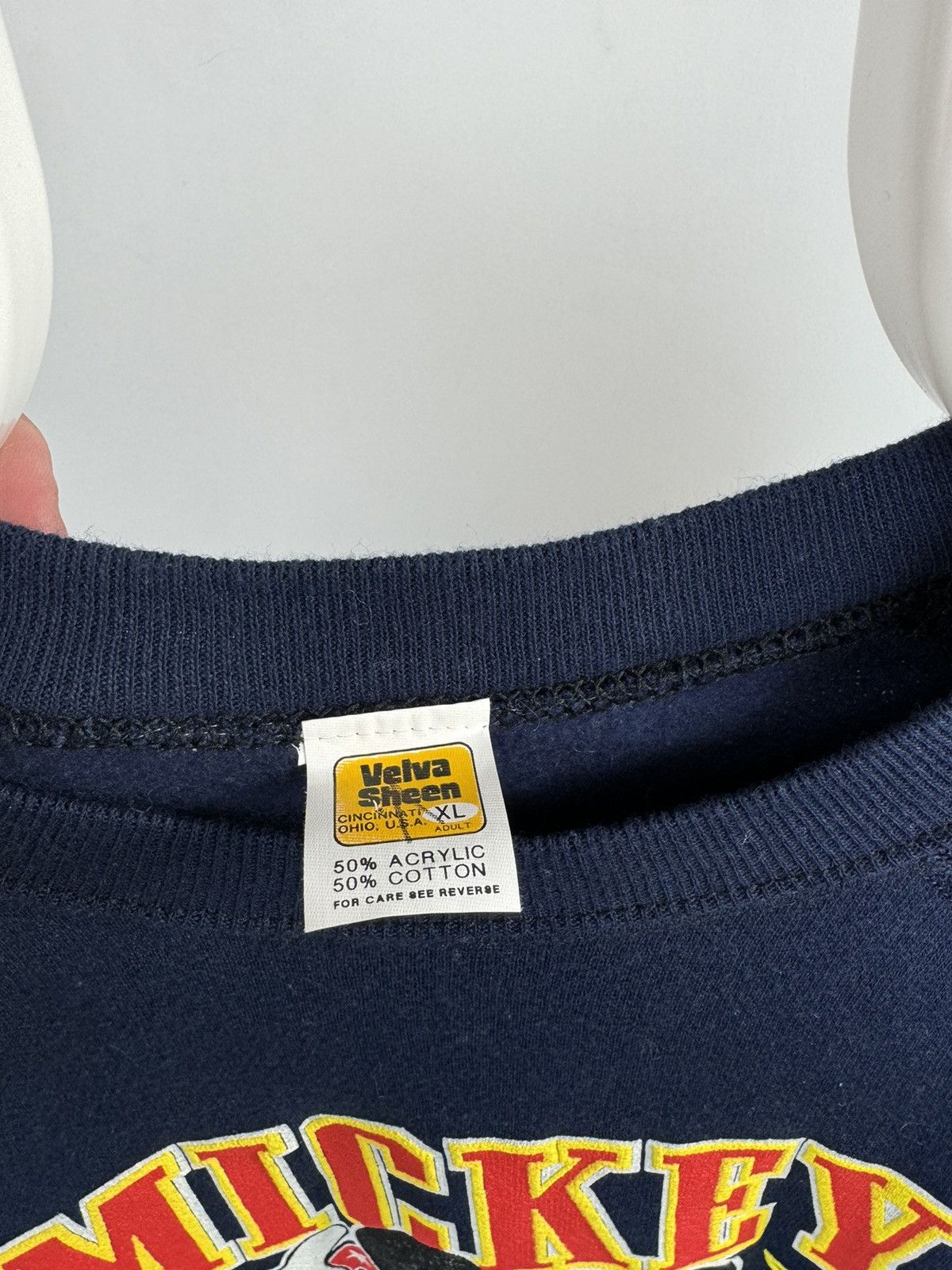 Vintage Vintage Velma Sheen Mickey Mouse Made In USA Sweatshirt Size US XL / EU 56 / 4 - 3 Thumbnail