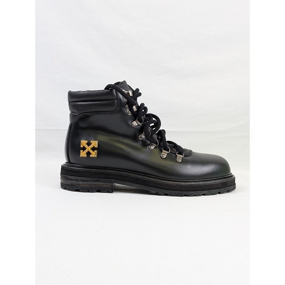 Off-White o1rshd1 Hiking Boots in Black/Gold Size US 9 / EU 42 - 2 Thumbnail