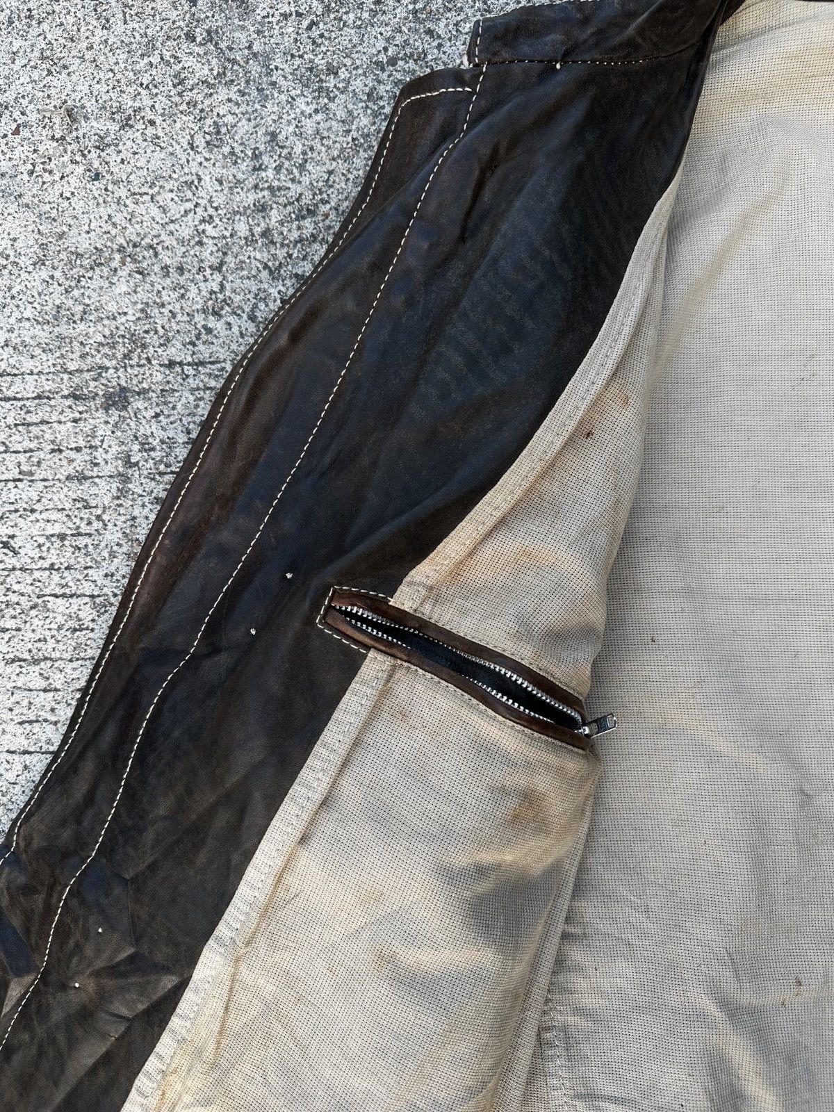 Carol Christian Poell Fw04/05 Overlock Proto Leather Jacket LM/1986 Size US S / EU 44-46 / 1 - 9 Thumbnail