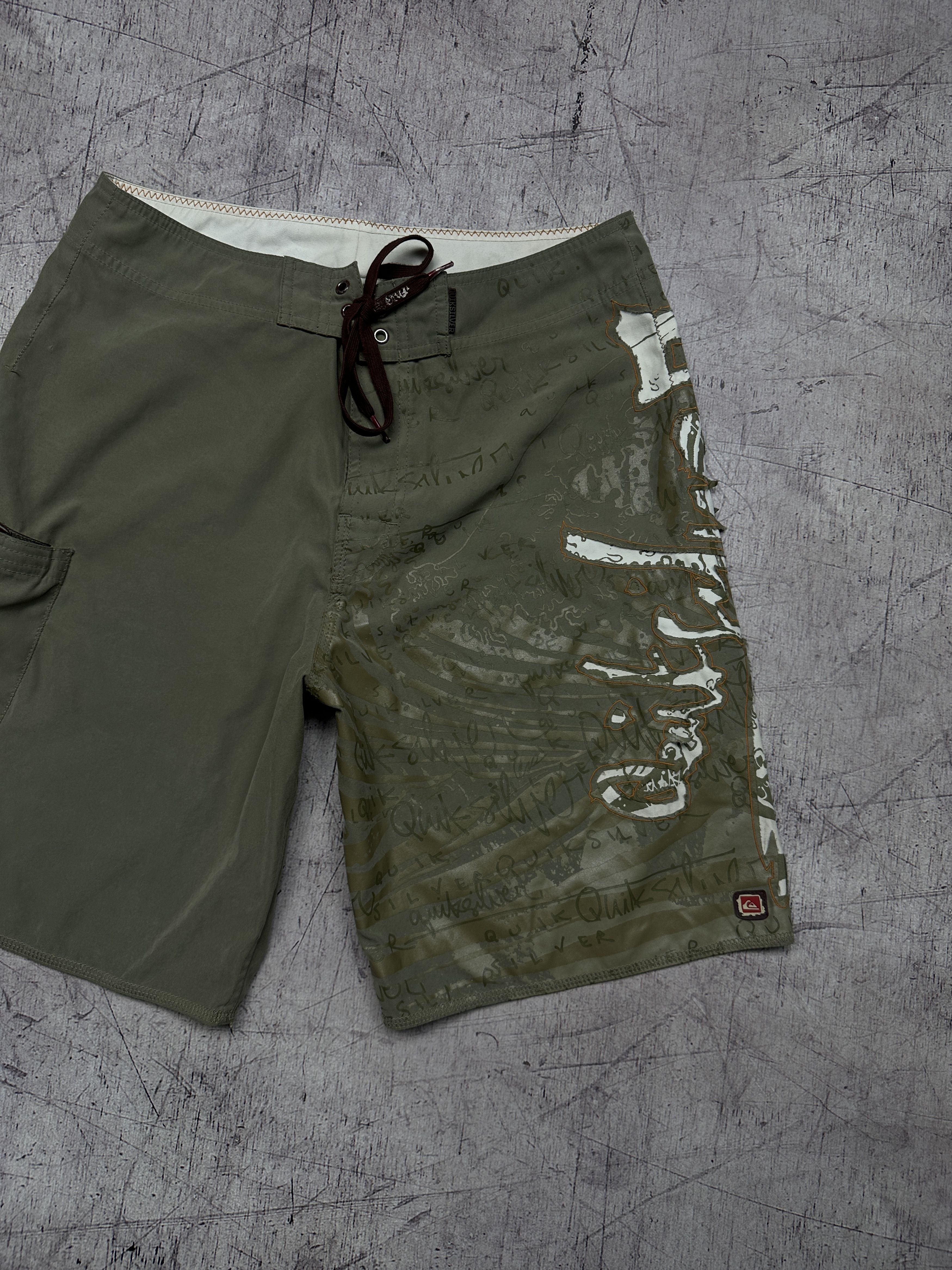Quiksilver Quiksilver Vintage Mens Surf Style Shorts Size US 30 / EU 46 - 2 Thumbnail