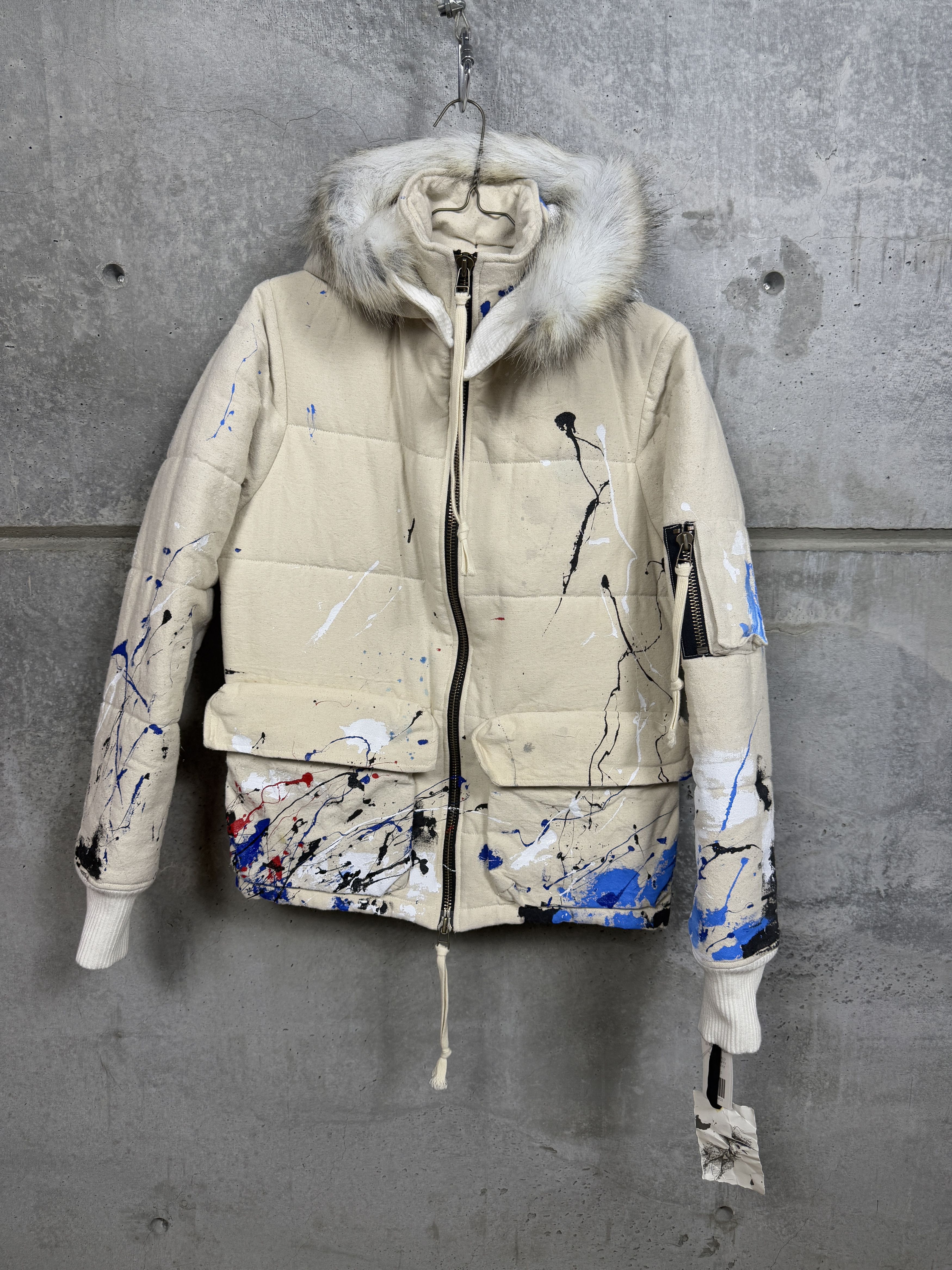 Greg Lauren Greg Lauren Paint Splattered Retro Puffy Parka Size US M / EU 48-50 / 2 - 5 Thumbnail