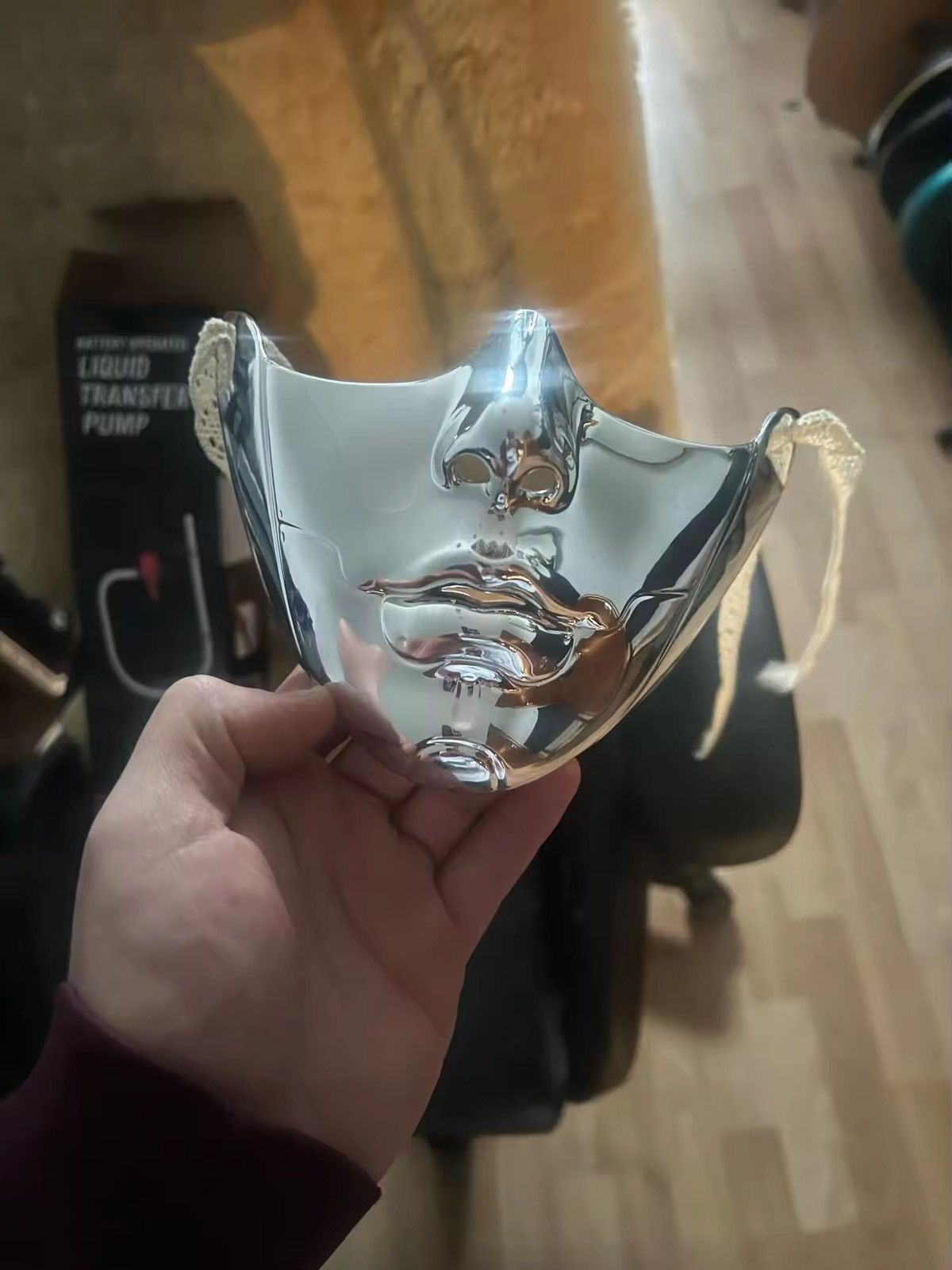 Vintage Masquerade Silver Cosplay Mask Size ONE SIZE - 5 Thumbnail