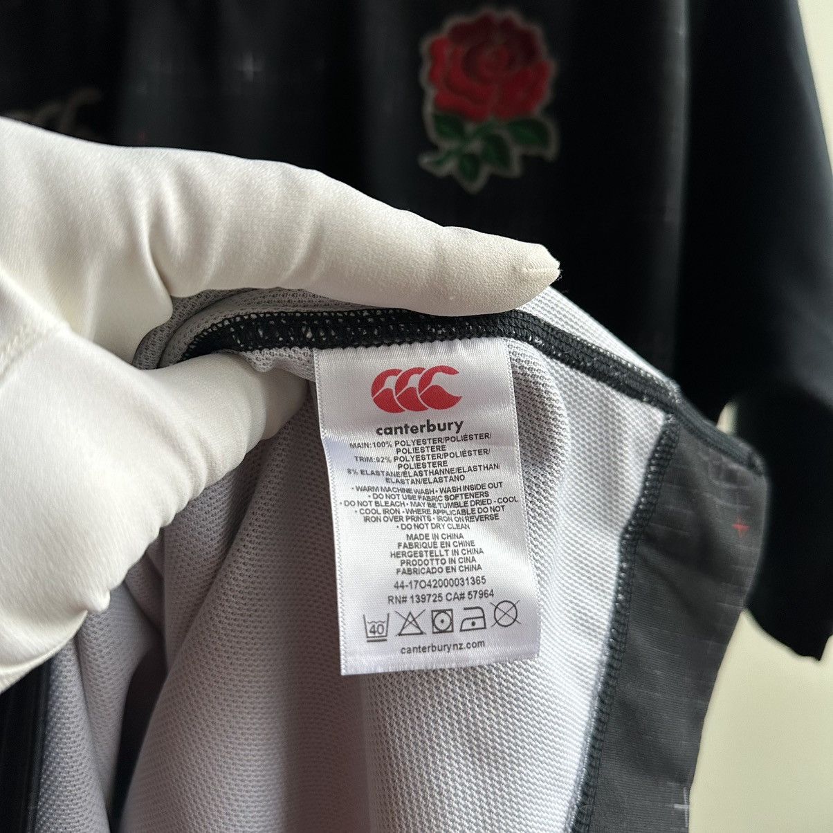 Canterbury of New Zealand Canterbury England Rugby Team Shirt Vapodri Jersey 2018/19 Size US XL / EU 56 / 4 - 10 Thumbnail