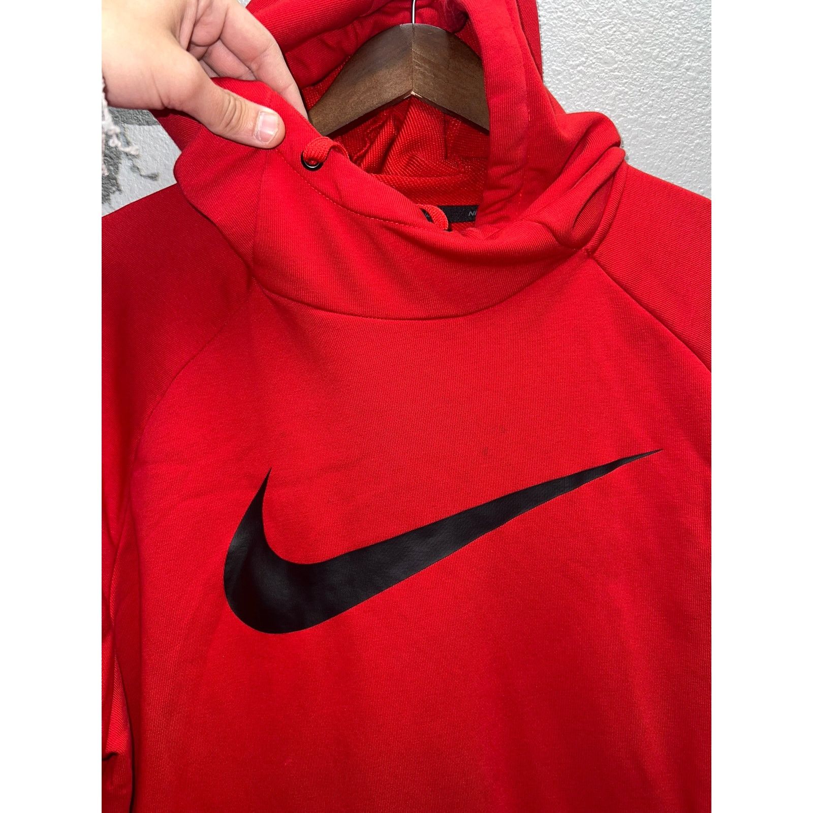 Vintage Nike Dri Fit Training Hoodie Pullover Red Dri-Fit Mens XL Size US XL / EU 56 / 4 - 2 Thumbnail