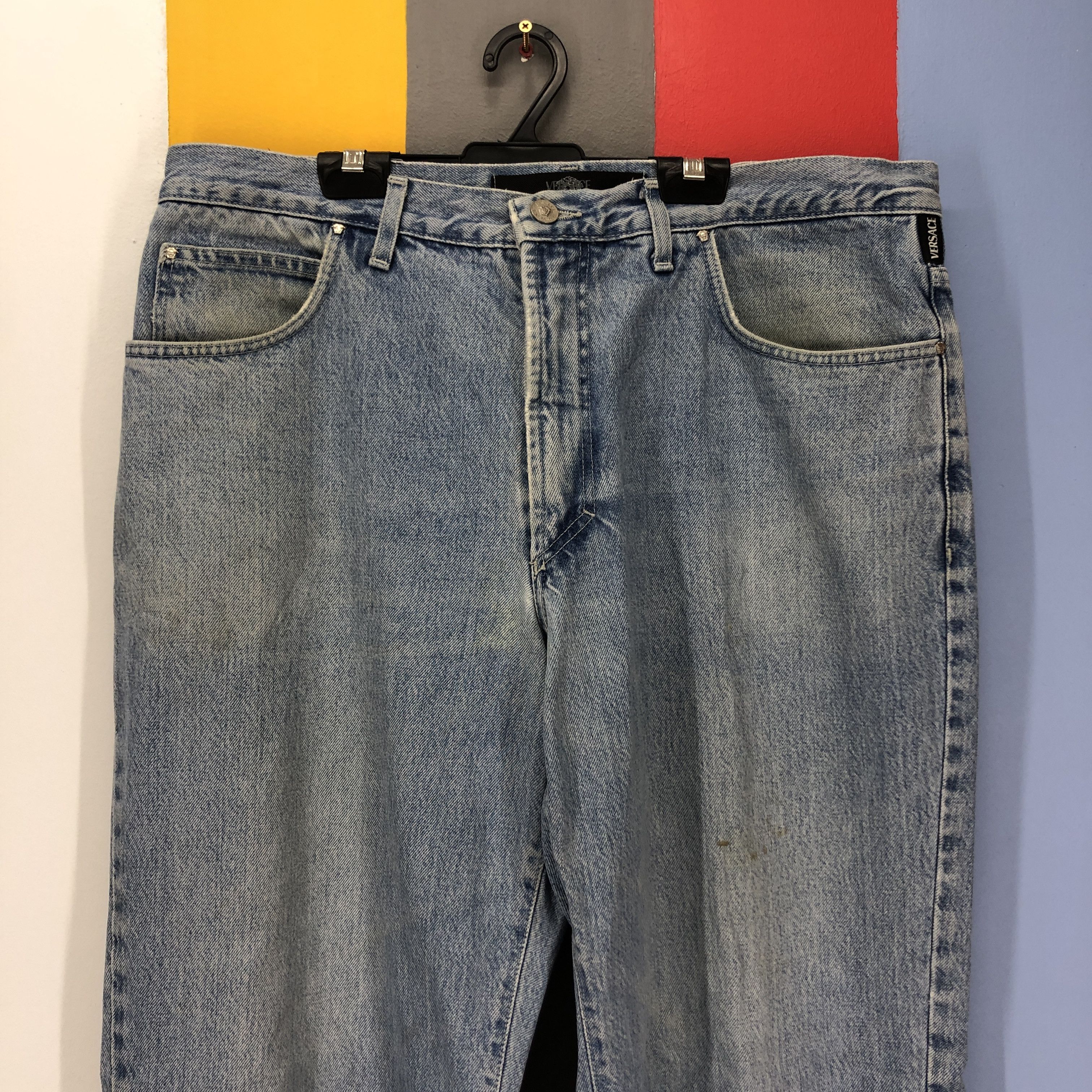 Versace VERSACE Medusa Washed Denim Jeans #1055/AK Size US 36 / EU 52 - 2 Thumbnail