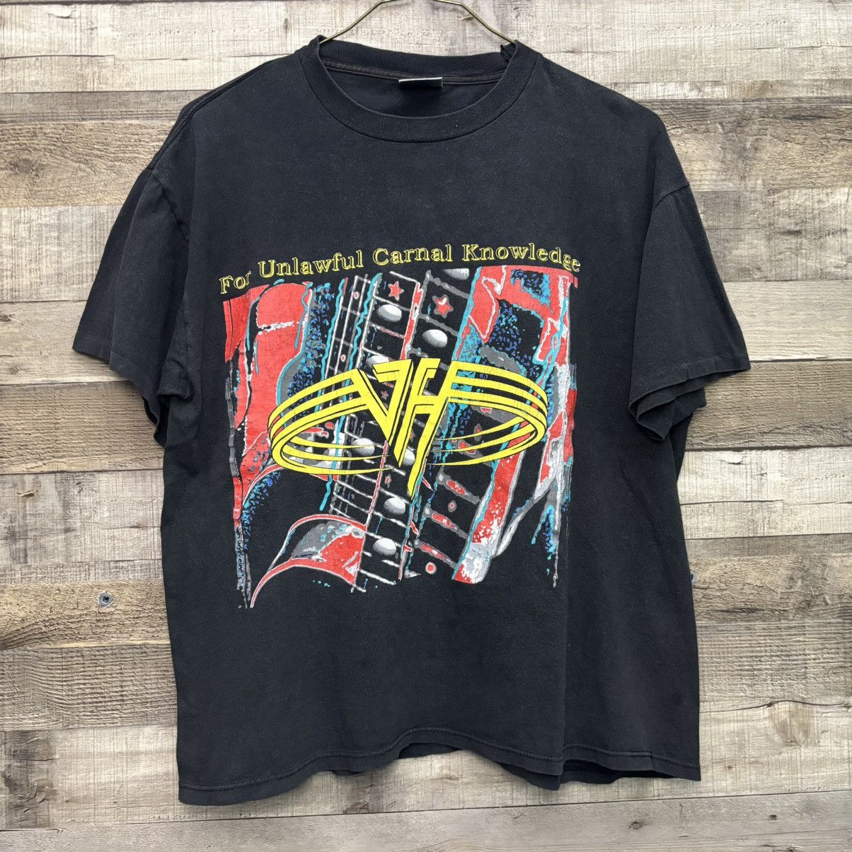 Band Tees Vintage 1991 Van Halen F.U.C.K. Tour band shirt Size US L / EU 52-54 / 3 - 1 Thumbnail