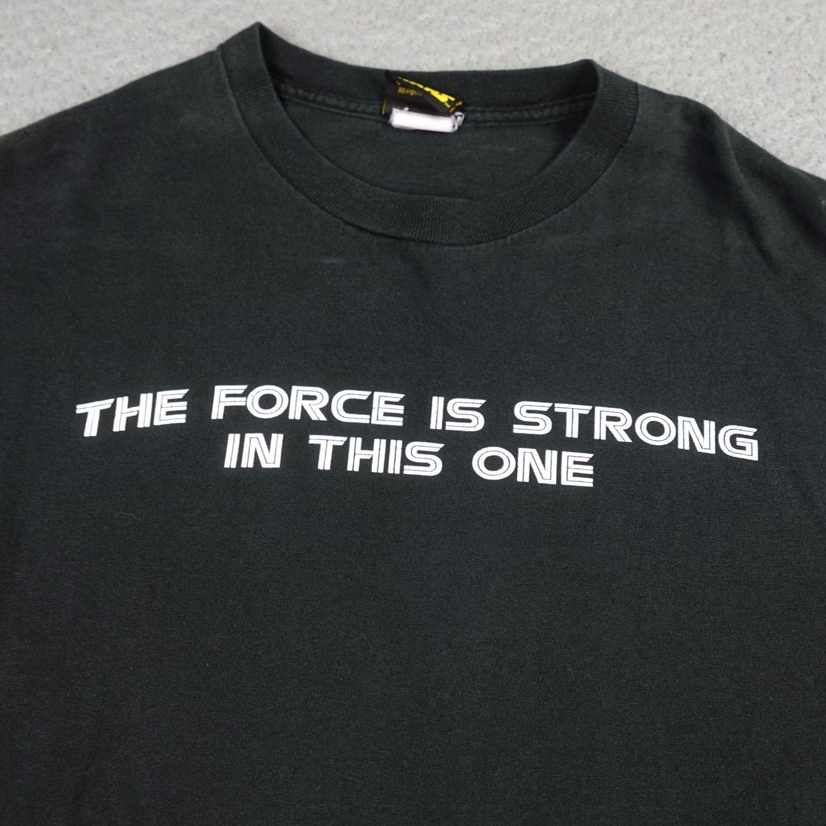 Star Wars VINTAGE Star Wars Shirt Mens Large Black Force Is Strong Graphic Tee Movie Size US L / EU 52-54 / 3 - 7 Thumbnail