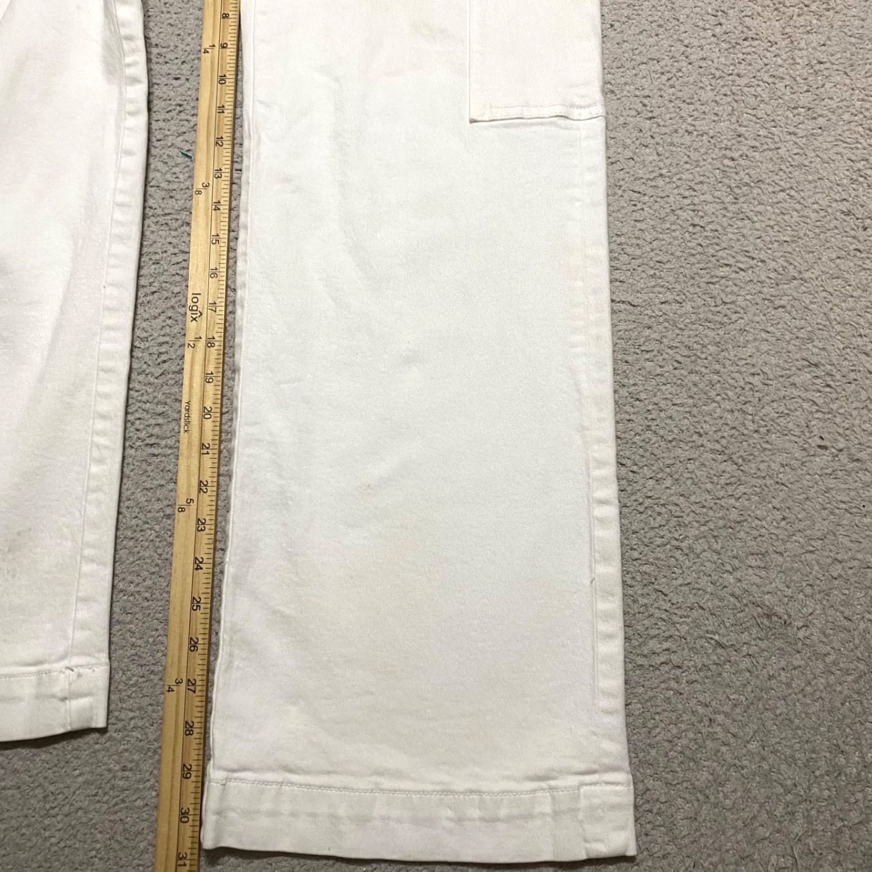 American Eagle Outfitters American Eagle Outfitters Jeans White Denim 2 High Rise Wide-Leg Baggy 90s Grunge Streetwear Womens Jeans Size 26" / US 2 / IT 38 - 6 Thumbnail