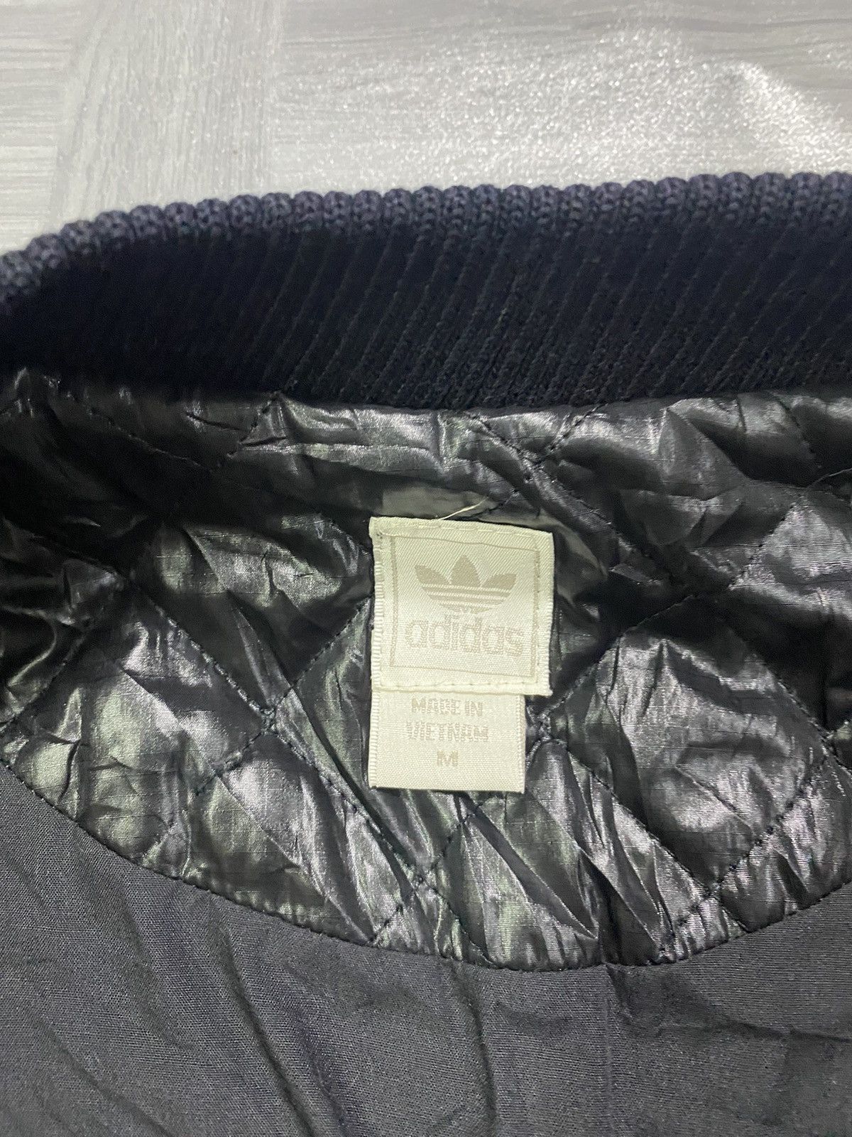Adidas Adidas Black Quilted Jacket Size M Size US M / EU 48-50 / 2 - 10 Thumbnail