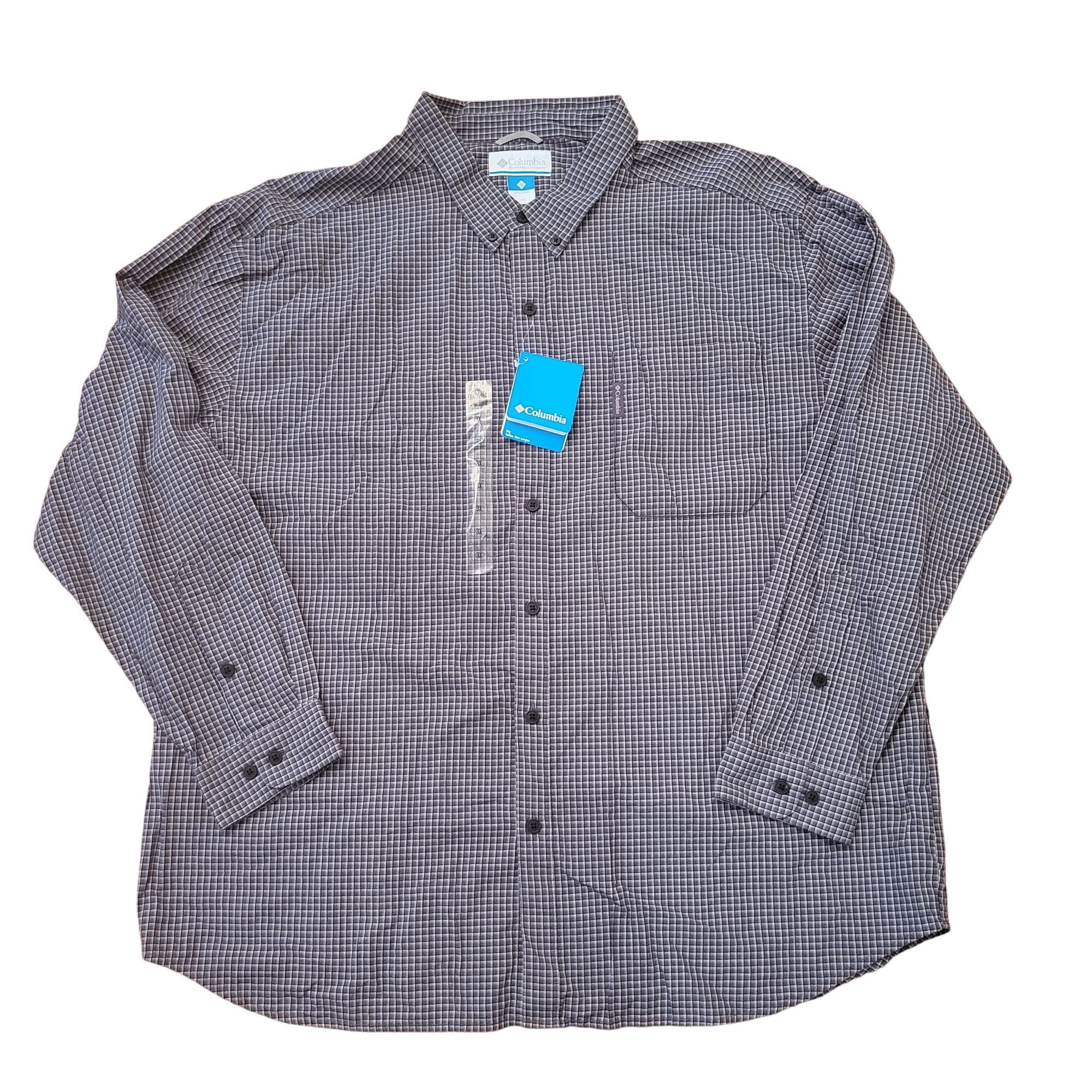 Columbia Columbia Rapid Rivers Long Sleeve Shirt 3X Gray Plaid Size US XXL / EU 58 / 5 - 1 Thumbnail