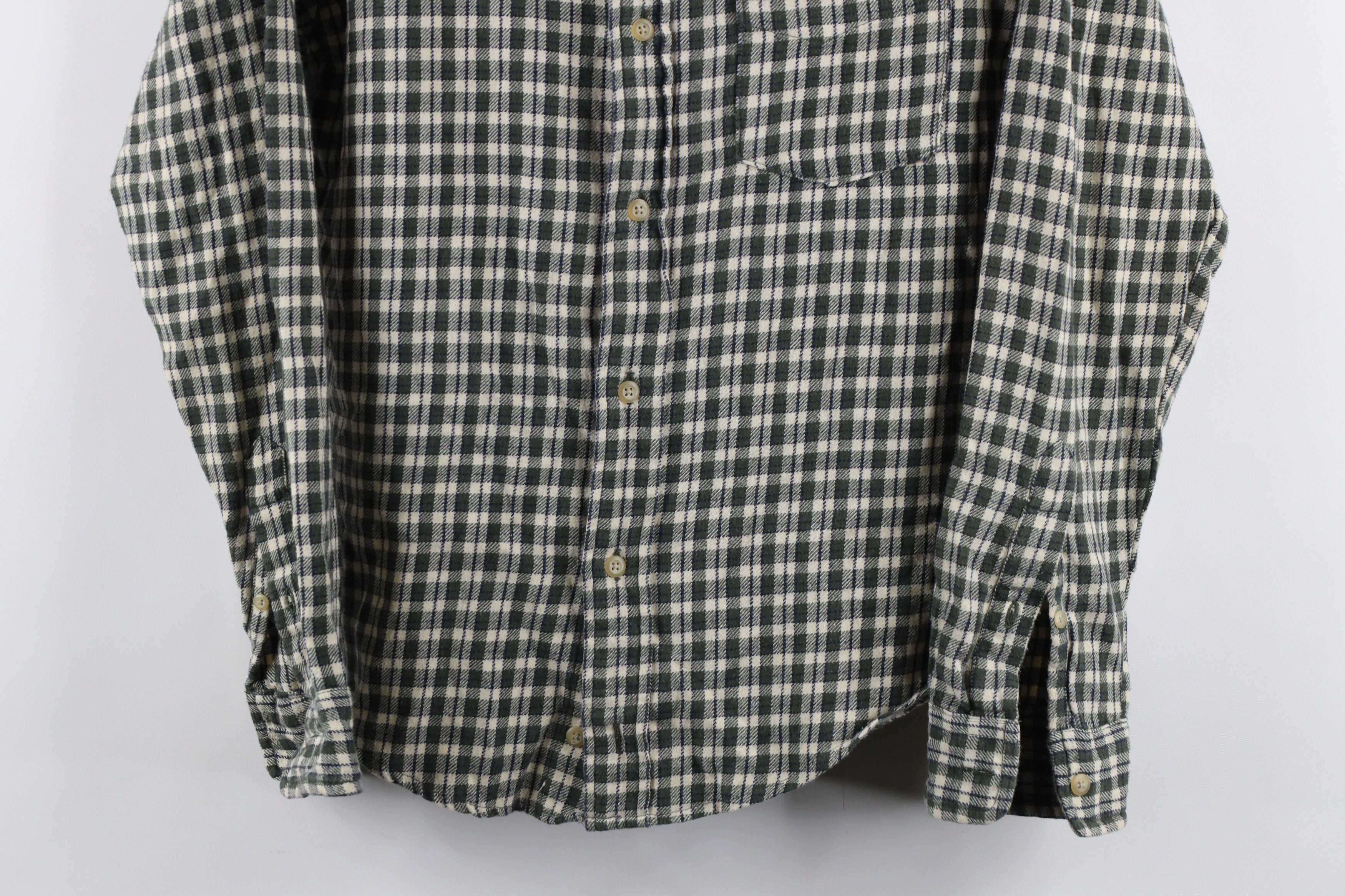 J.Crew × Vintage Vintage 90s J Crew Flannel Collared Button Down Shirt Plaid Size US S / EU 44-46 / 1 - 3 Thumbnail