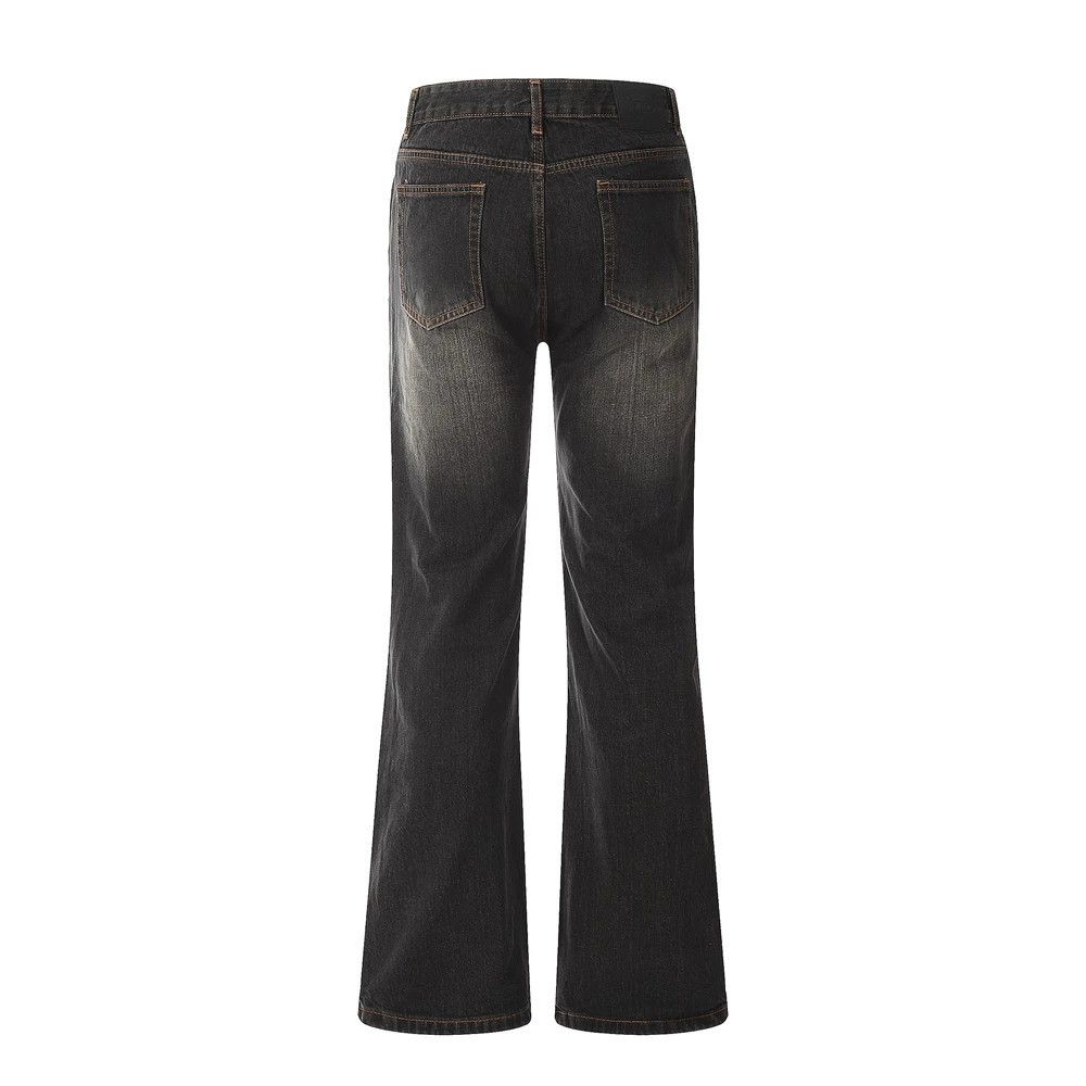 Vintage Men's hippie loose wide-leg washed bootcut jeans Size US 34 / EU 50 - 2 Thumbnail
