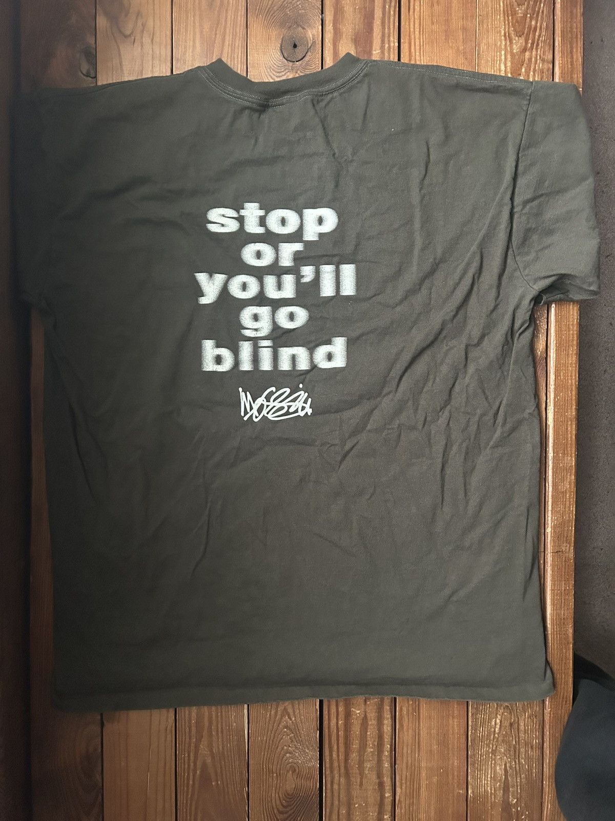 Mossimo × Stussy × Vintage Vintage 90s Mossimo Go Blind Brown Tee Shirt Size US XL / EU 56 / 4 - 3 Thumbnail