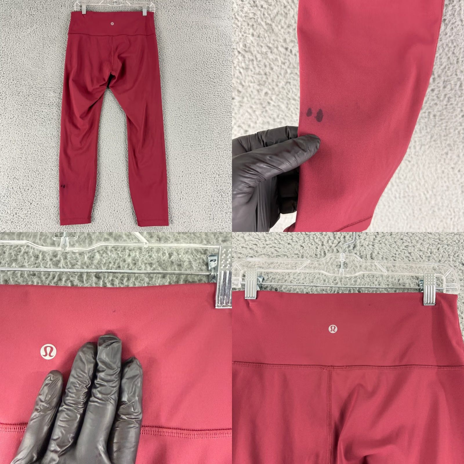 Lululemon Lululemon Wunder Train Leggings Womens 10 Burgundy Red High Rise 24 Inseam Size 32" / US 10 / IT 46 - 8 Thumbnail