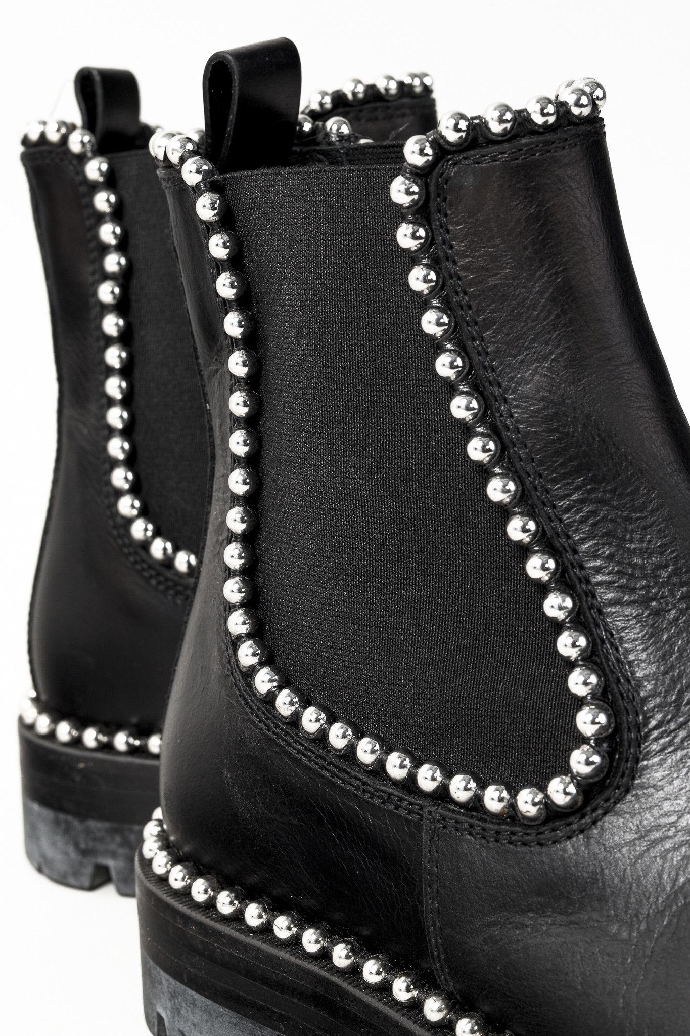 Alexander Wang Alexander Wang Spencer Silver Studded Lug Chelsea Boots Size US 10 / IT 40 - 7 Thumbnail
