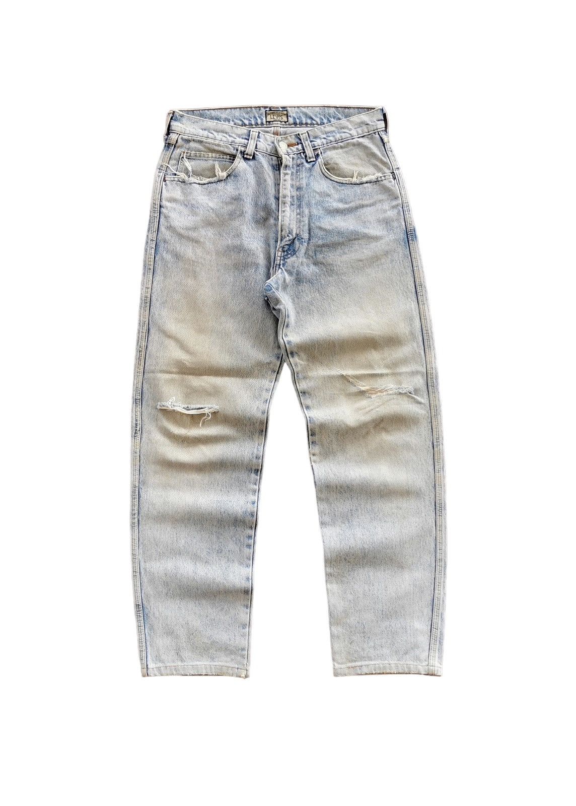 Levi's Vintage Levis Distressed Dirty Patina Destroy Jeans SZ 29x28 Size US 28 / EU 44 - 1 Thumbnail