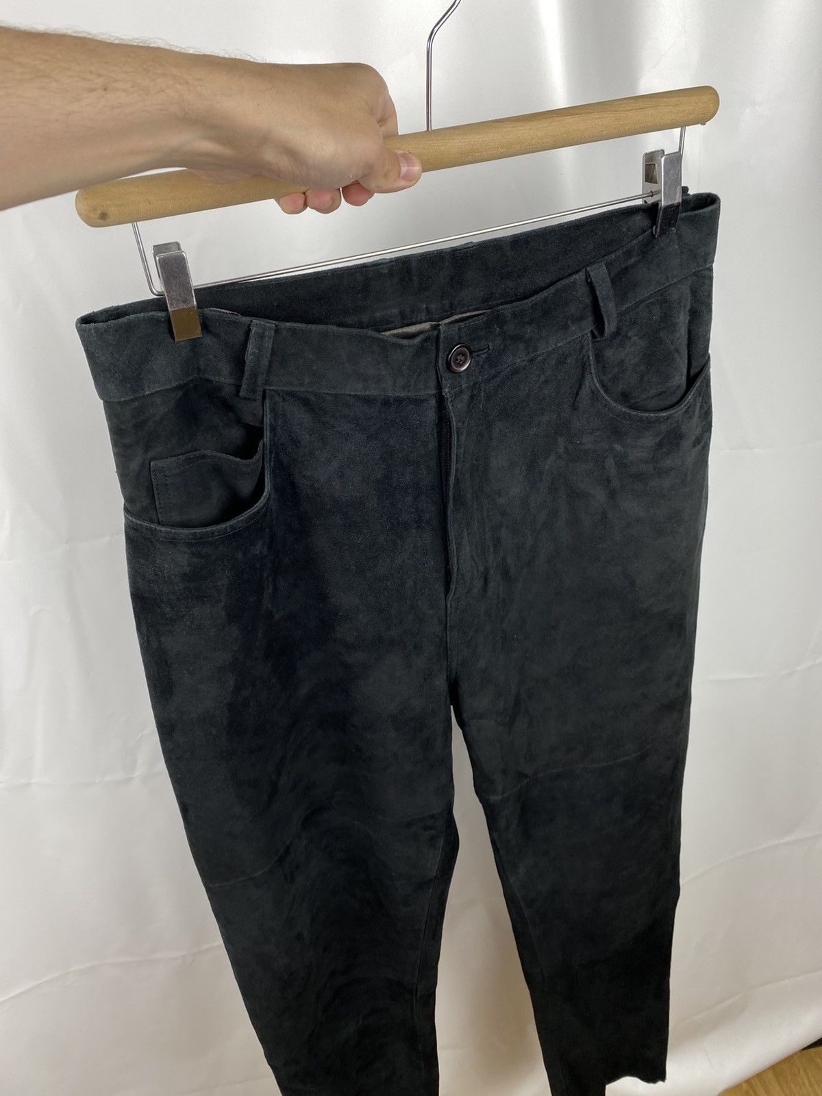 Leather Joy Genuine Leather Suede Pants Men size 44 Size US 36 / EU 52 - 3 Thumbnail