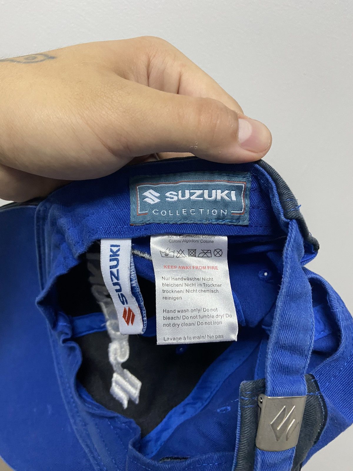 Vintage Suzuki Cap Hat Vintage Racing Big Logo Moto Size ONE SIZE - 6 Thumbnail