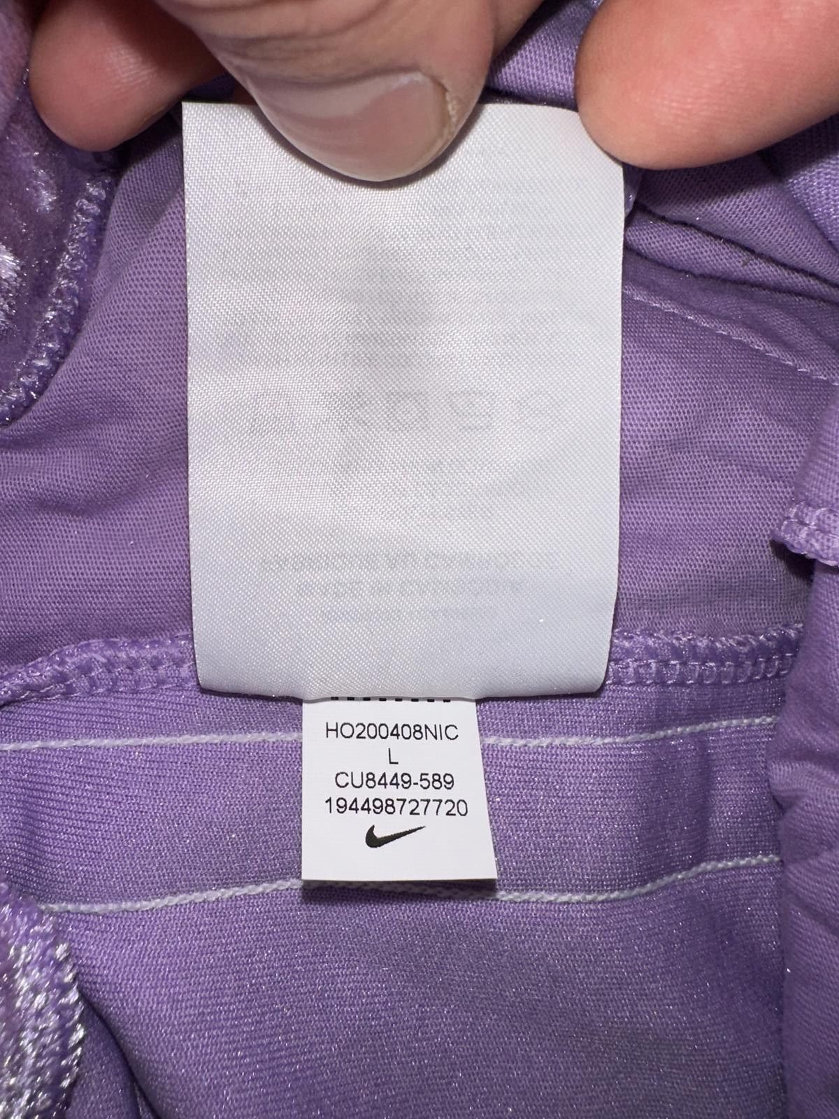 Nike Nike Big Kids (Girl’s) Velour Purple Tracksuit Pants Size 24" / US 00 / IT 34 - 8 Thumbnail