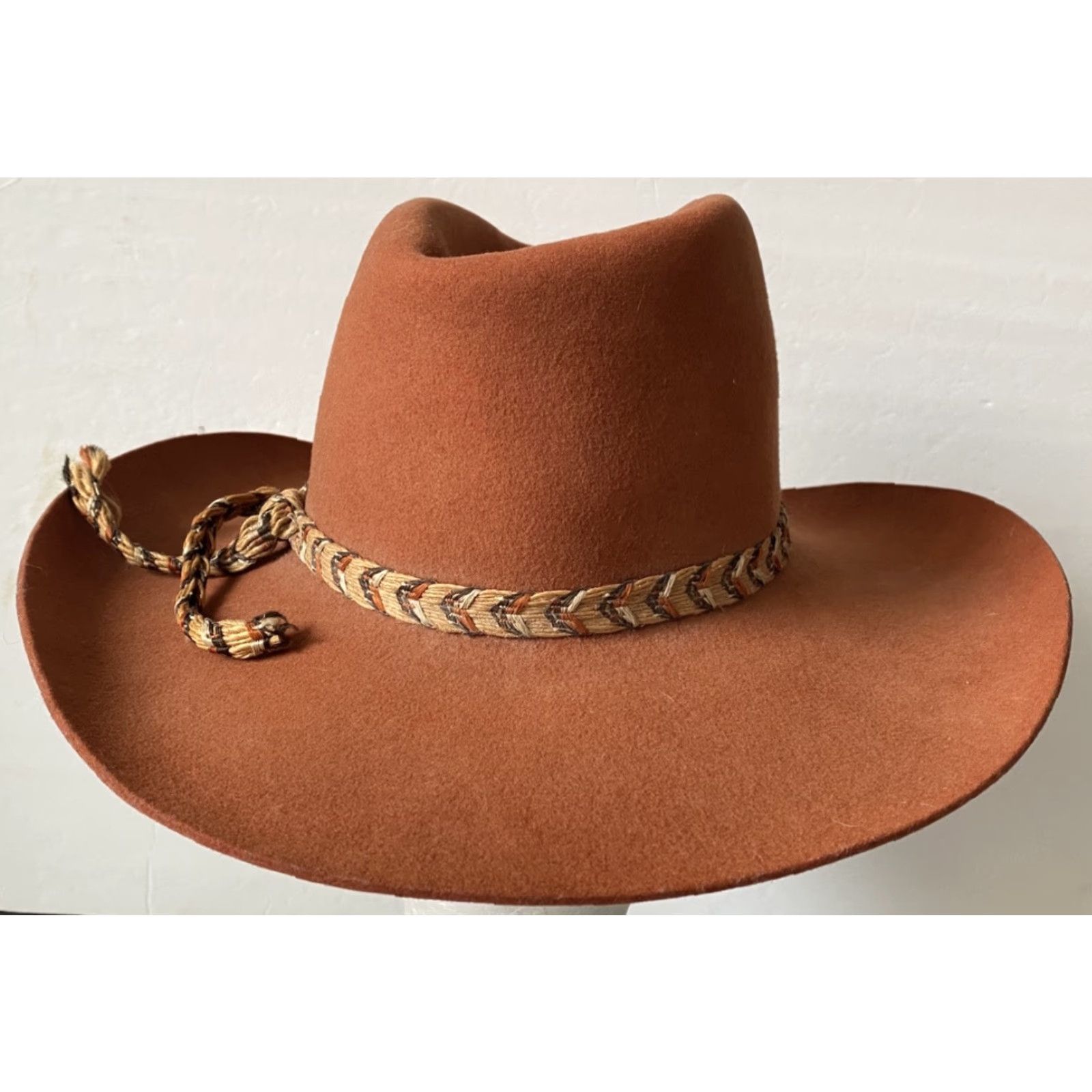 CO VINTAGE American Hat Co Maxi Felt Wool Hat Western Men’s Size 7Made In USA Men Wool Western Hat Size 7 USA Size ONE SIZE - 6 Thumbnail