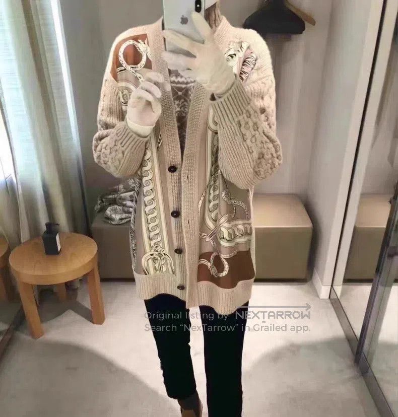 Hermes Hermes Wool cardigan Size XXS / US 00 / IT 34 - 8 Thumbnail