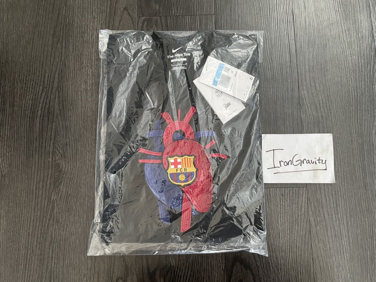 image of F C Barcelona x Nike Patta X Fc Barcelona Culers Del Món Tee Size Medium M in Black, Men's