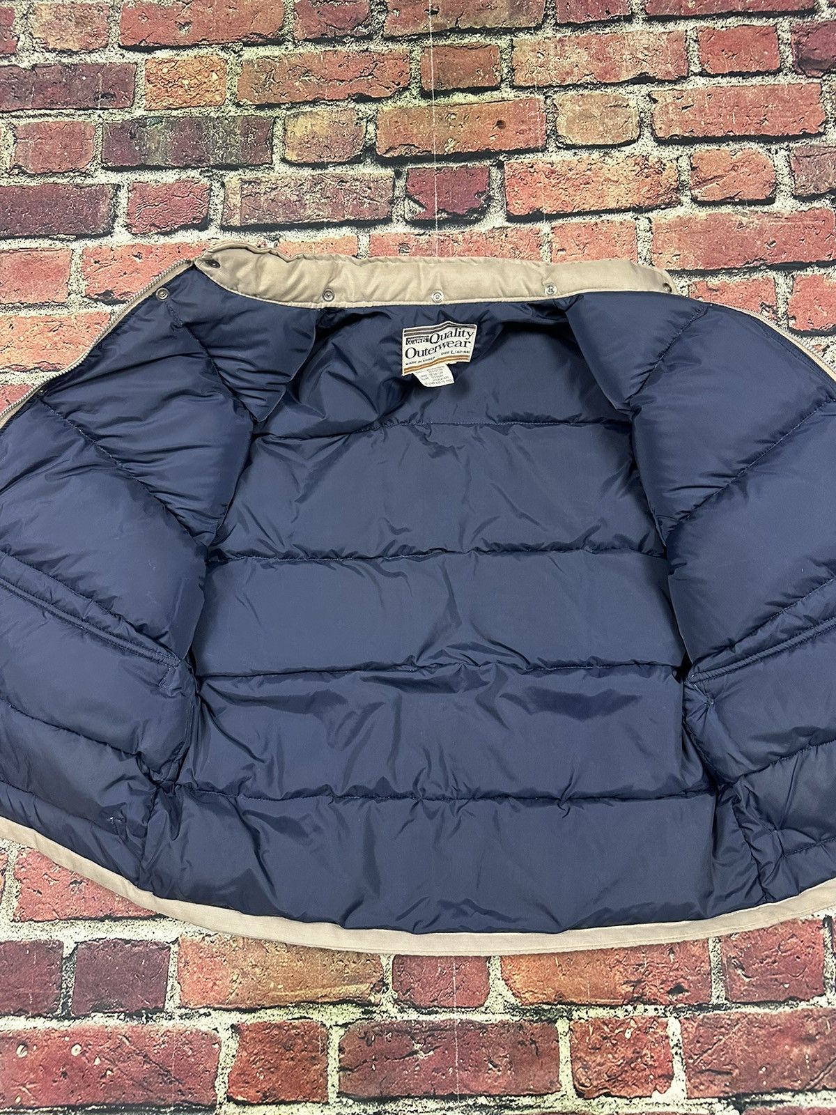 Vintage Vintage Montgomery Ward Down Puffer Jacket Coat 70s Feathers Size US L / EU 52-54 / 3 - 5 Thumbnail