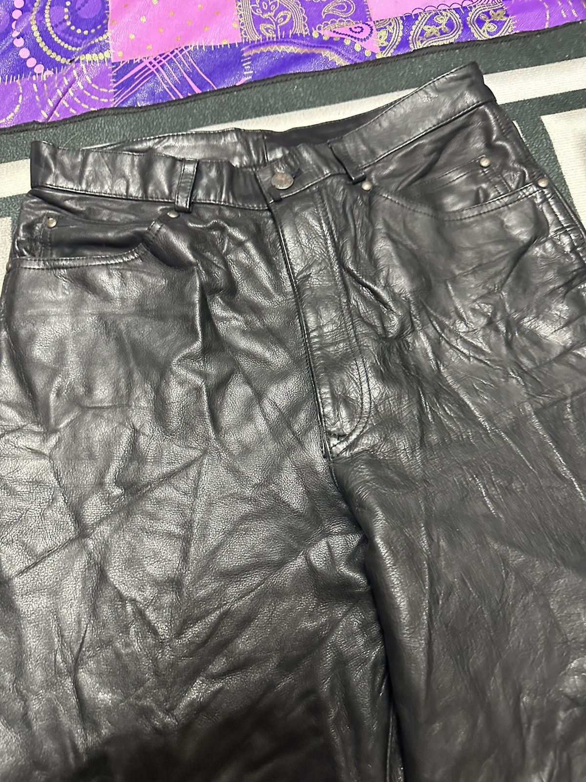 Comme des Garcons Homme Vintage 80s Comme des garcons homme leather pants Size US 30 / EU 46 - 7 Thumbnail