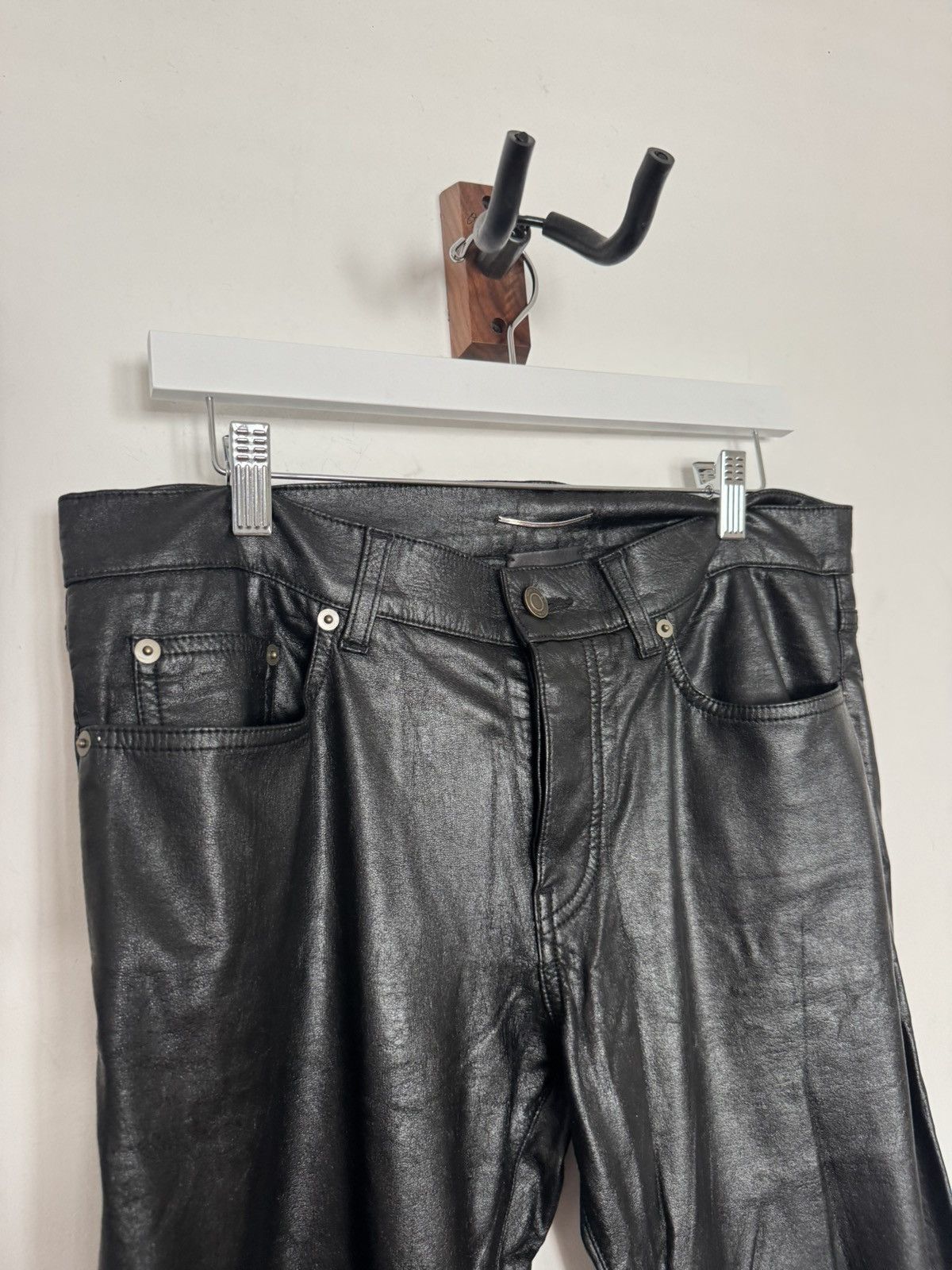 Saint Laurent Paris Hedi Faux Leather D01 Fw14 Size US 32 / EU 48 - 2 Thumbnail