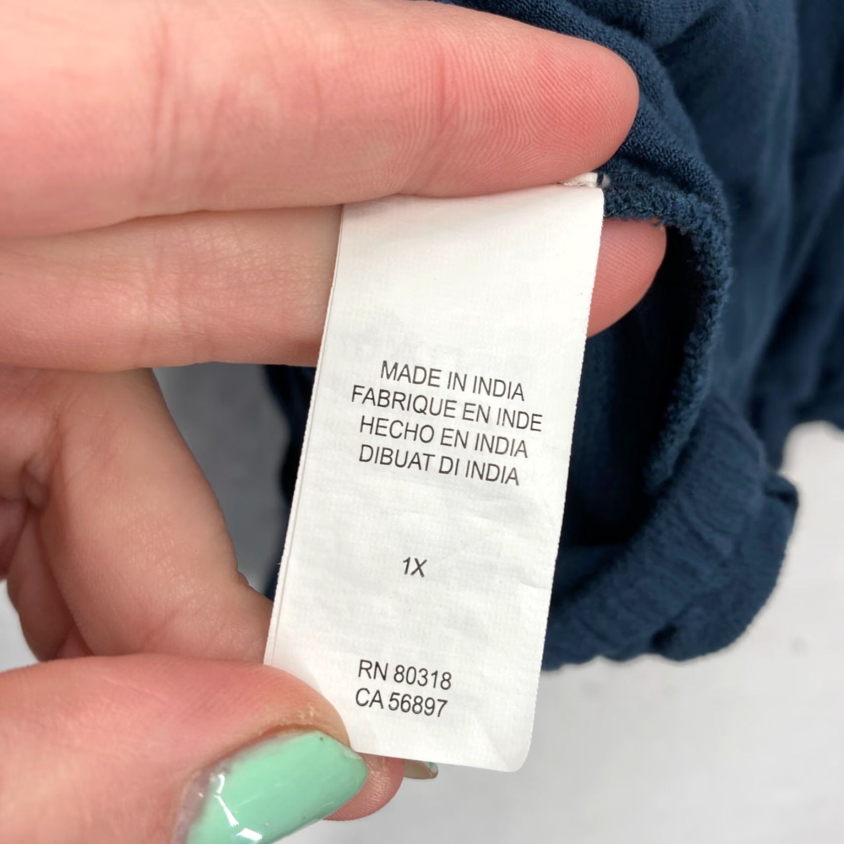 Lucky Brand Lucky Brand Blouse 1X Blue Embroidered Boho Peasant Top Bell Sleeve Flowy Y2K Shirt Womens 1X Blue Embroidered Boho Peasant Top Bell Sleeve Y2K Size XL / US 12-14 / IT 48-50 - 5 Thumbnail