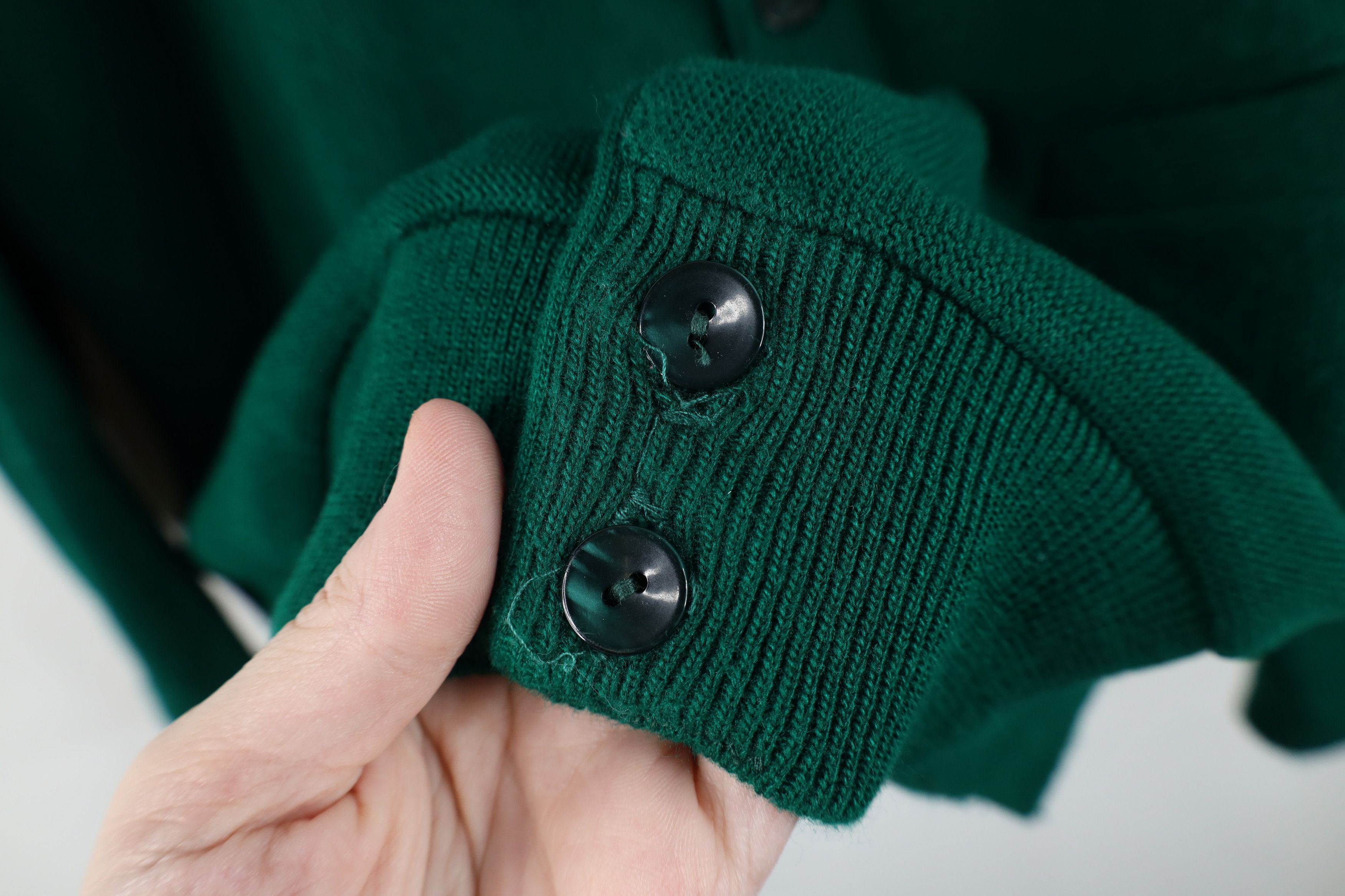 Vintage Vintage 70s Streetwear Cobain Cardigan Sweater Green USA Size US M / EU 48-50 / 2 - 4 Thumbnail