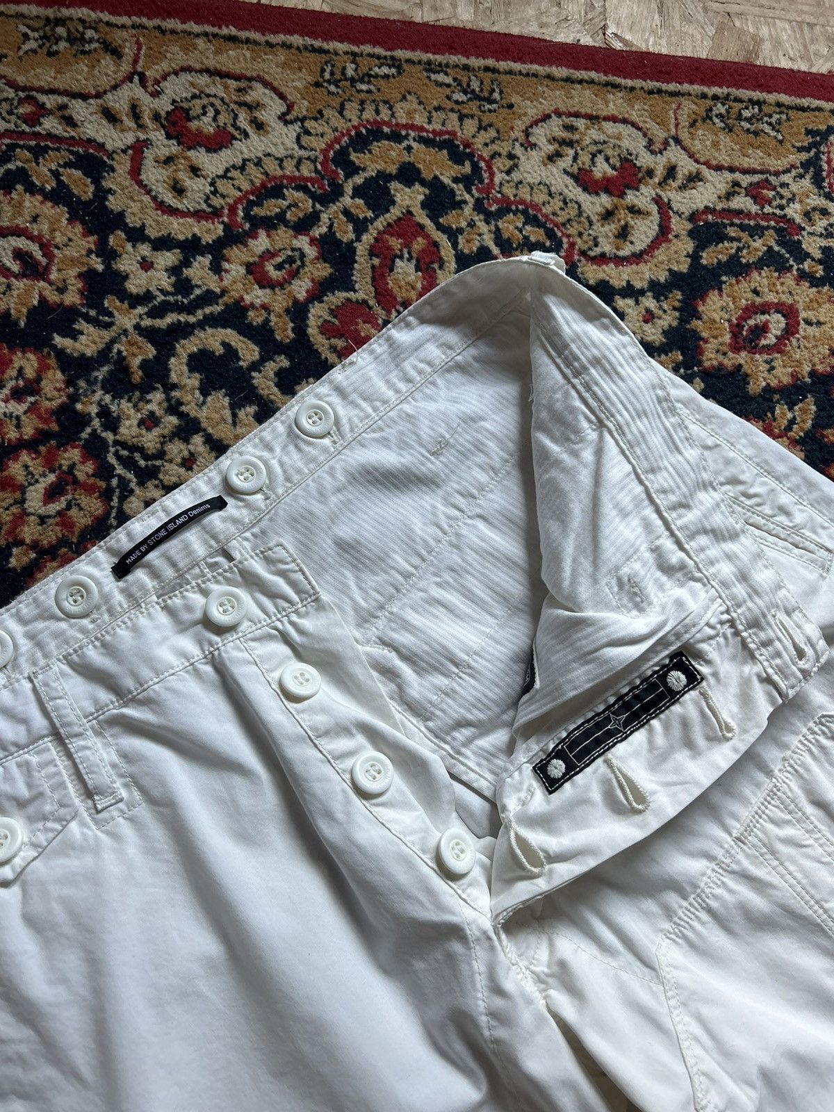 Stone Island × Vintage Stone island denim cargo pants Size US 32 / EU 48 - 11 Thumbnail