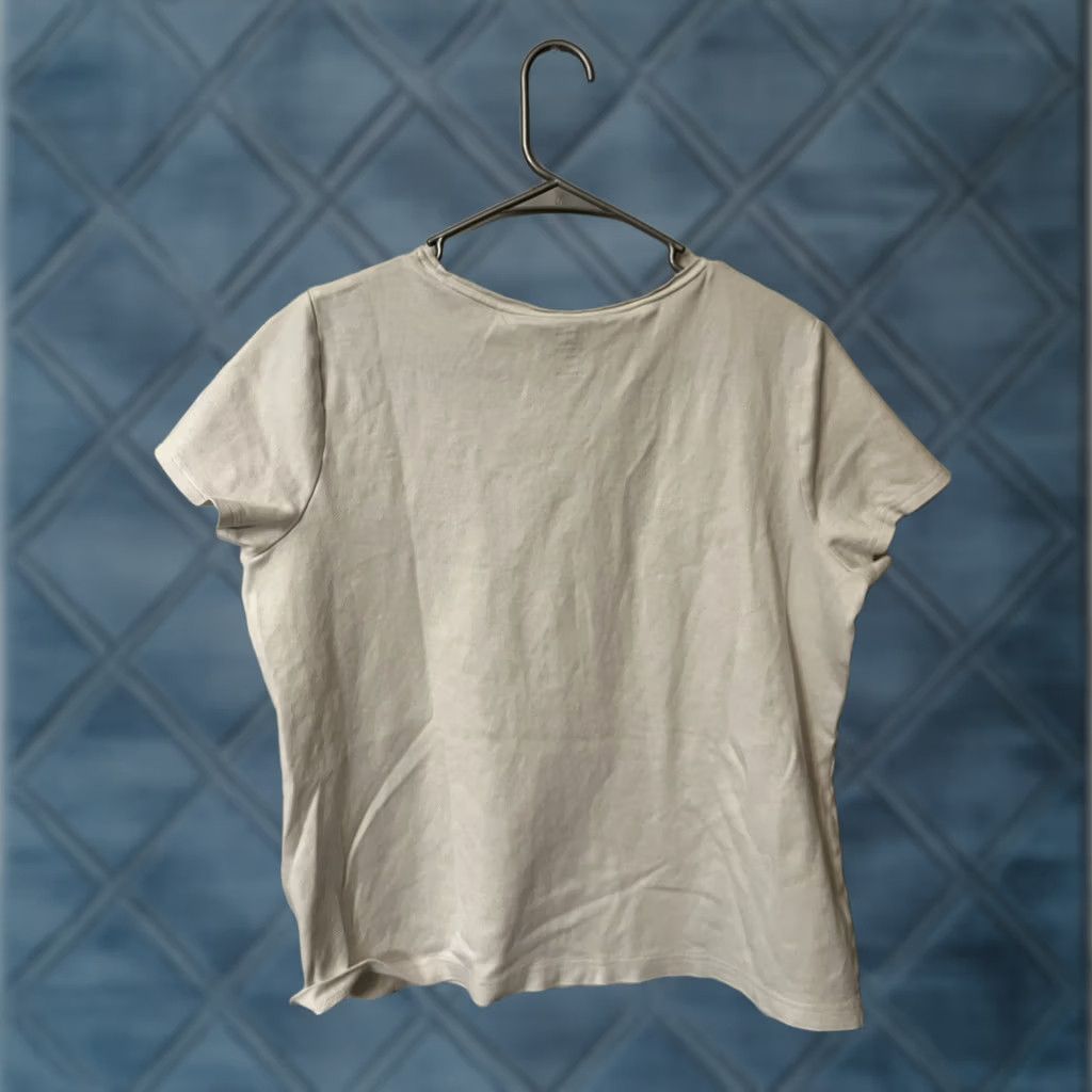 Croft & Barrow Croft & Barrow T-Shirt White Crew Neck Short Sleeve XL Women Casual Classic Top Size XL / US 12-14 / IT 48-50 - 1 Thumbnail